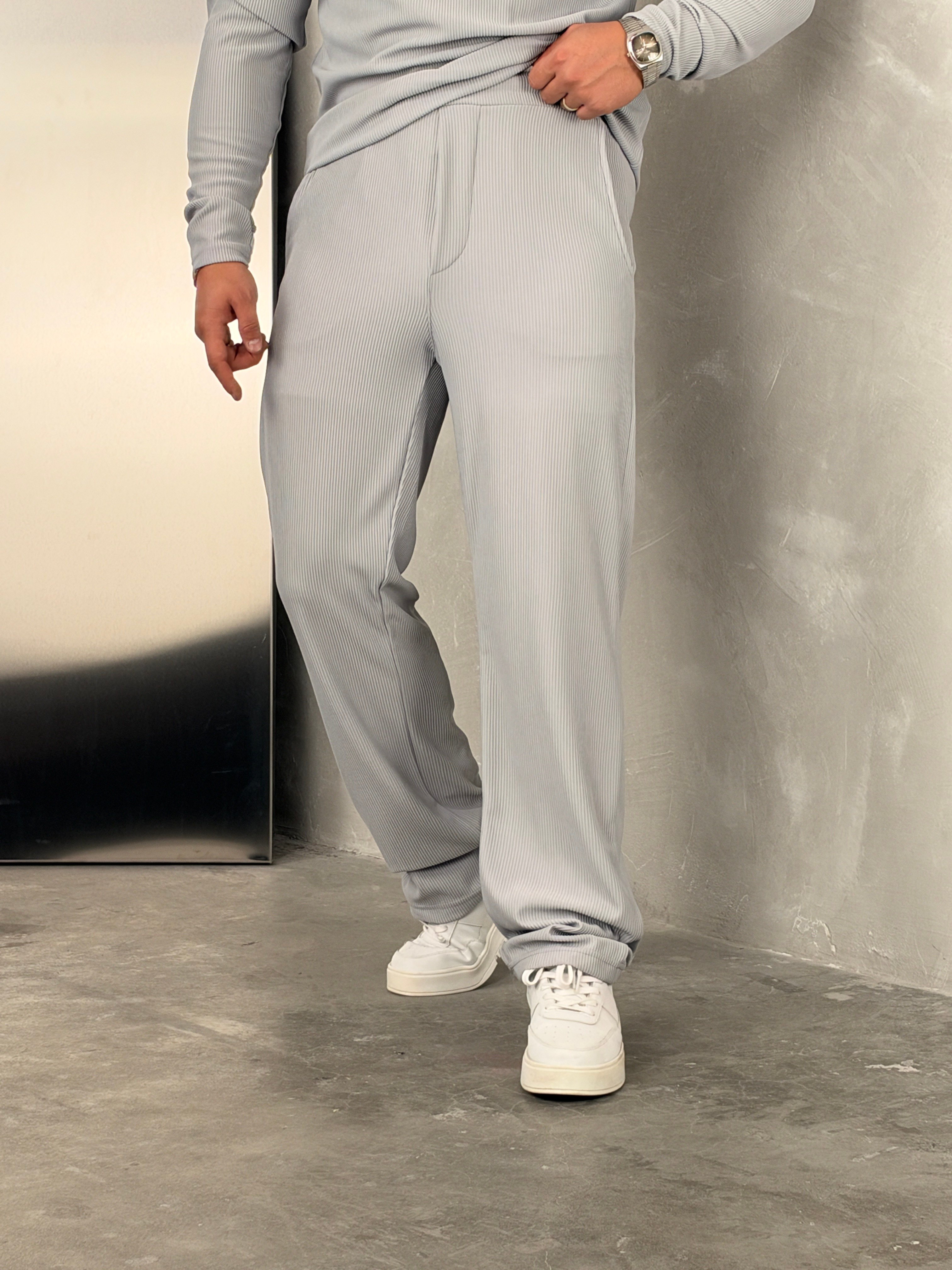 Ottoman Henley Model Takım Gri