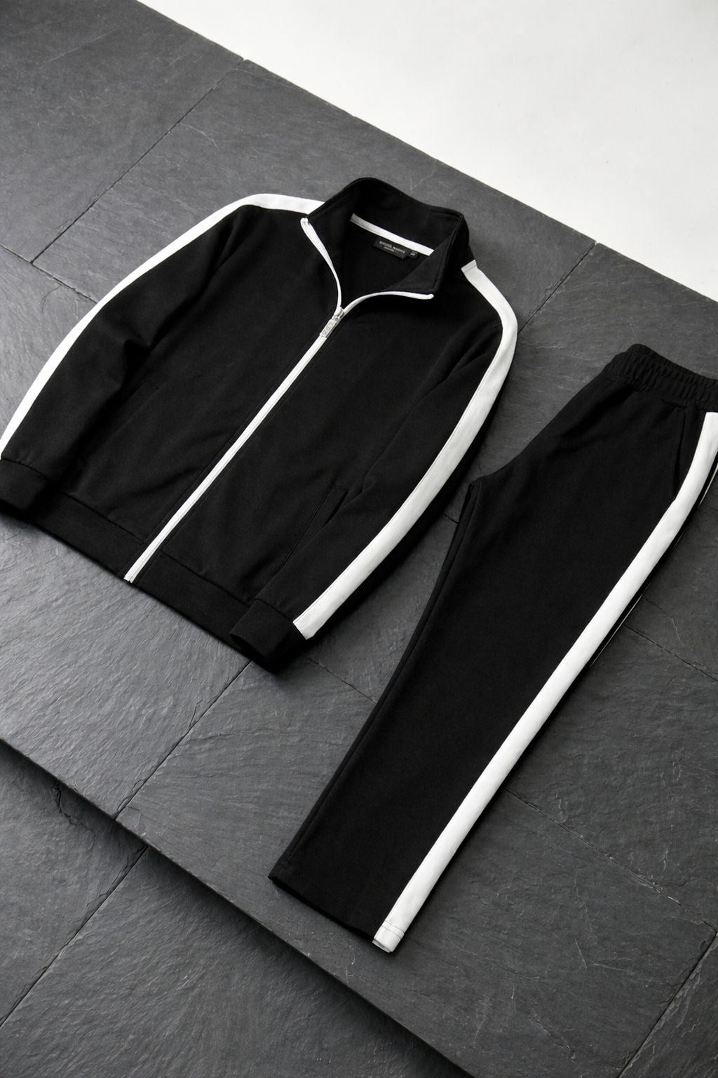 Premium Dalgıç Kumaş Takım Siyah