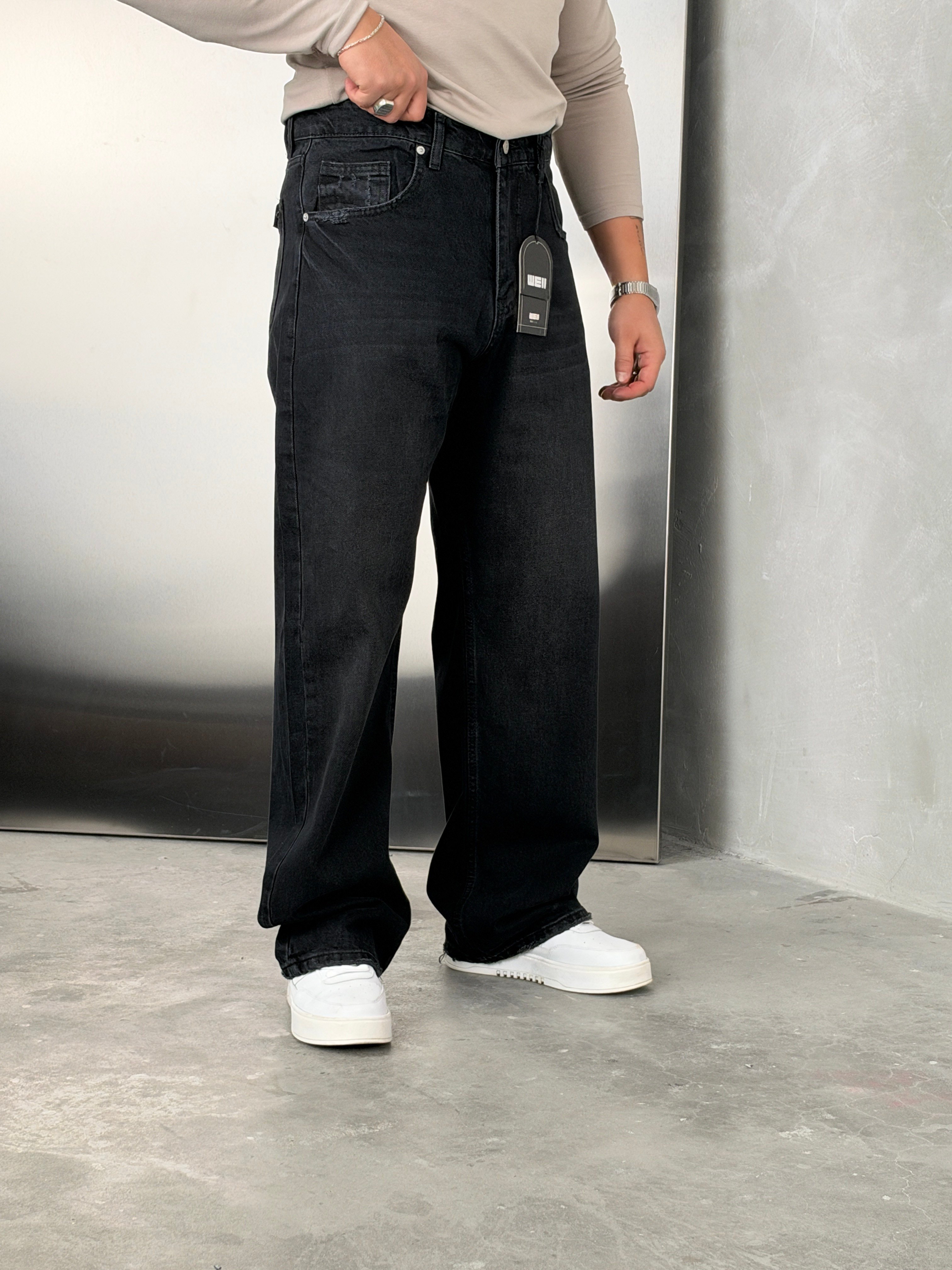 W11 Süper Baggy Kot Pantolon Antrasit