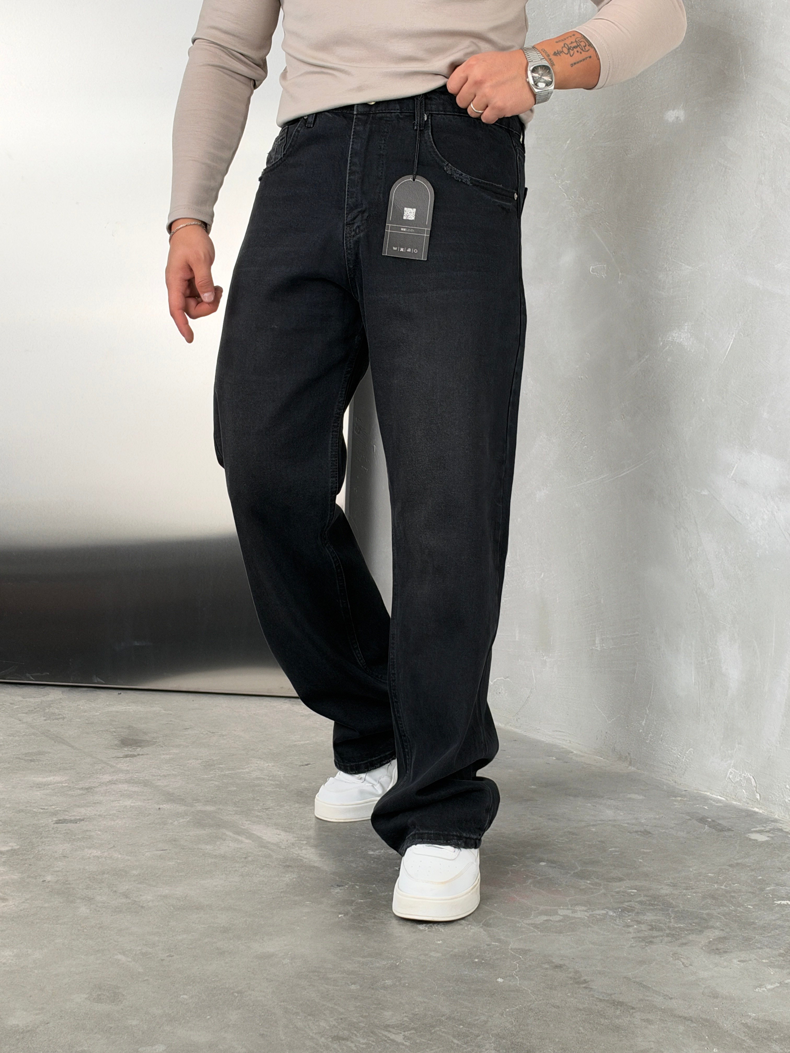 W11 Süper Baggy Kot Pantolon Antrasit