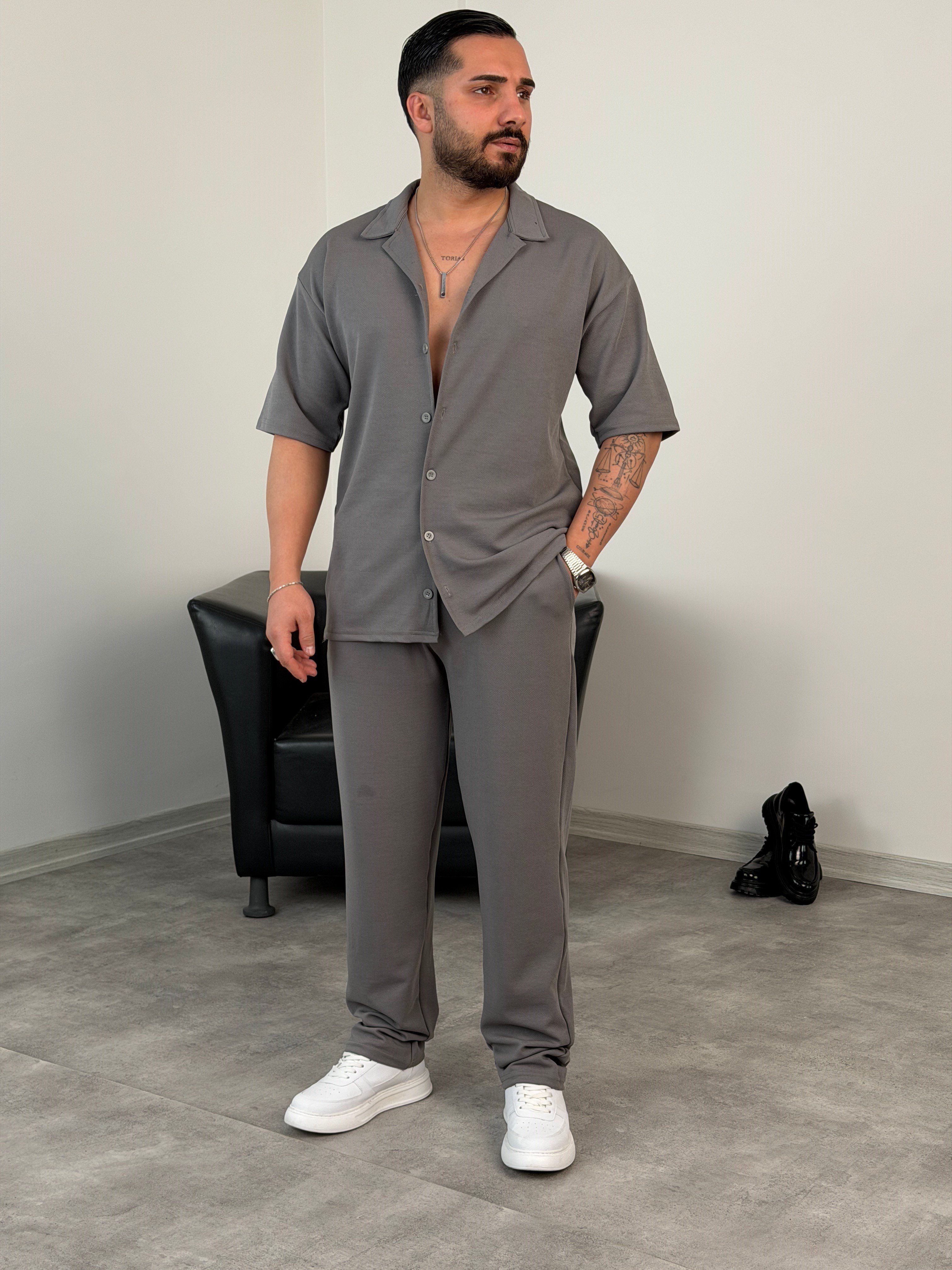 YAZLIK KREP TAKIM ANTRASİT