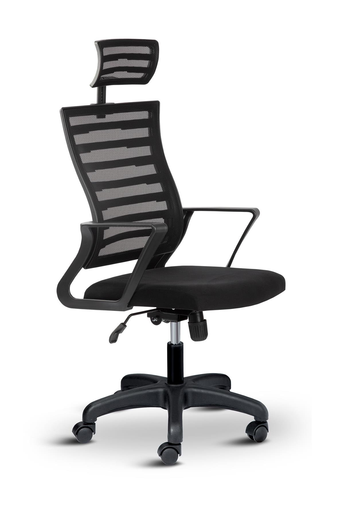 Asbir Mobilya Capri Başlıklı Fileli Ev Ofis Koltuğu Çalışma Koltuğu Bilgisayar Sandalyesi