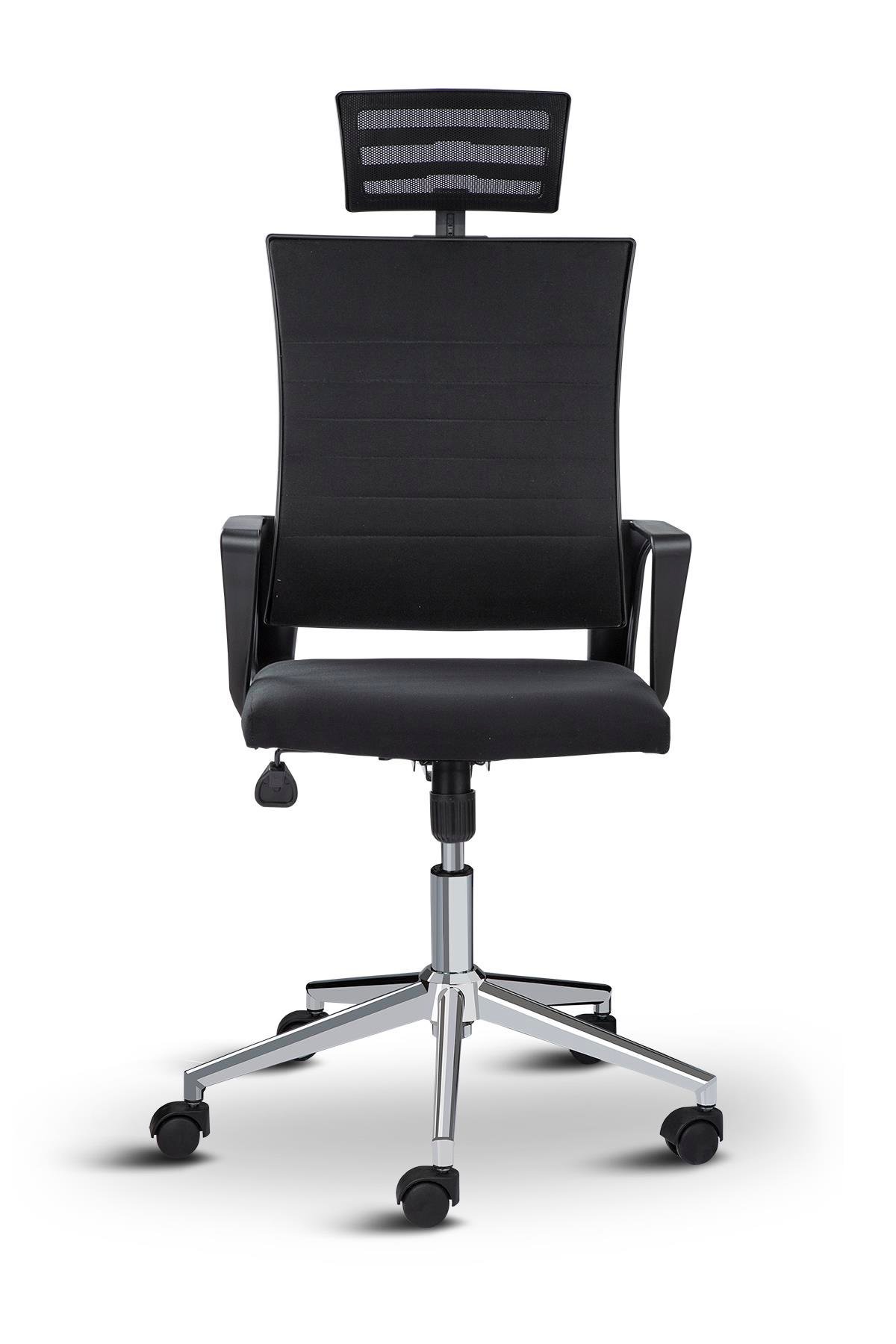 Asbir Mobilya Rigel Başlıklı Metal Ayaklı Çalışma Koltuğu Ofis Sandalyesi