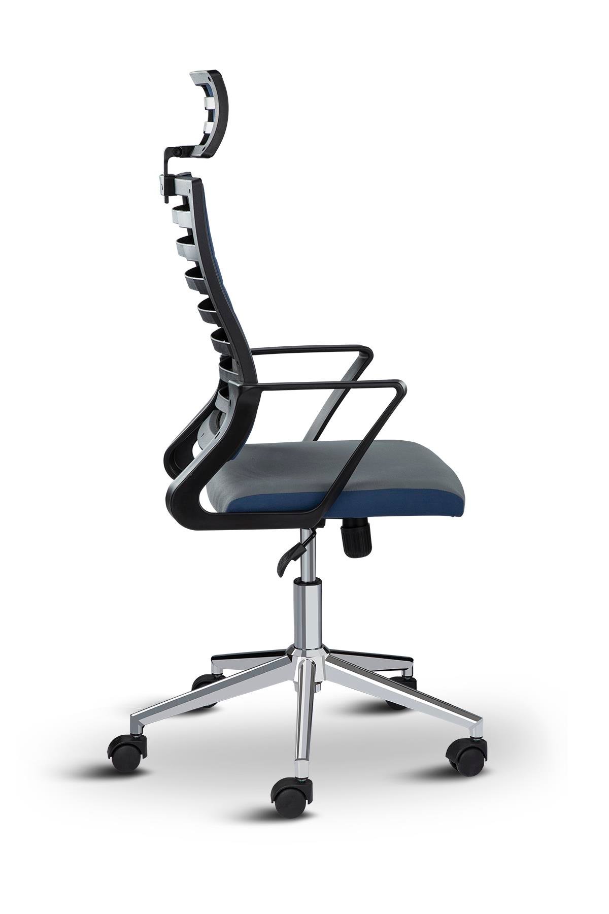 Asbir Mobilya Rigel Başlıklı Metal Ayaklı Çalışma Koltuğu Ofis Sandalyesi