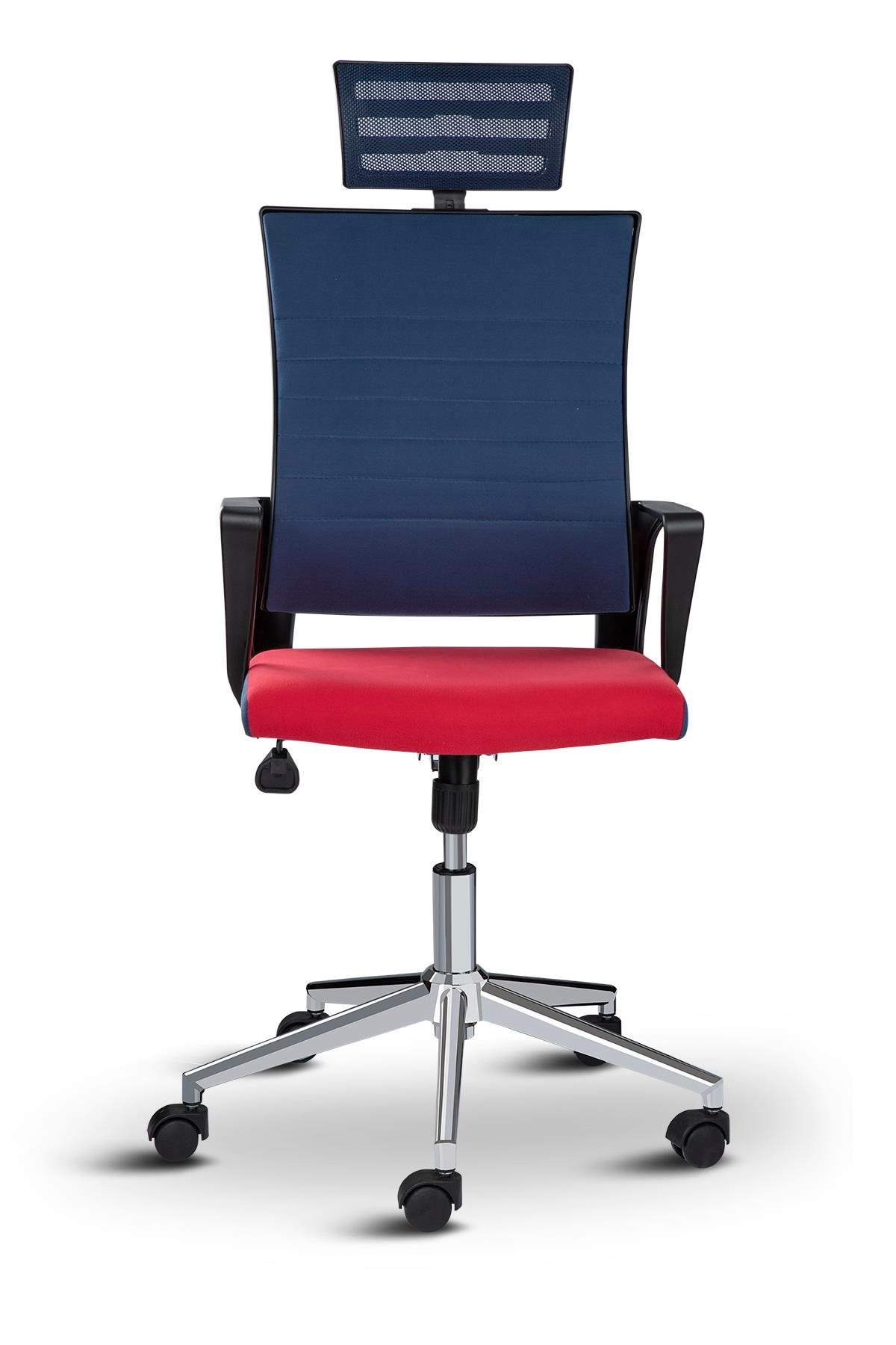 Asbir Mobilya Rigel Başlıklı Metal Ayaklı Çalışma Koltuğu Ofis Sandalyesi