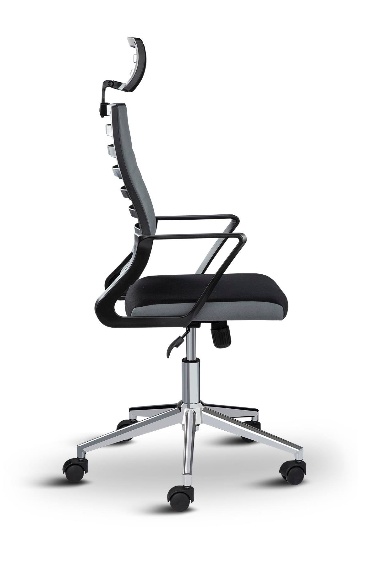 Asbir Mobilya Rigel Başlıklı Metal Ayaklı Çalışma Koltuğu Ofis Sandalyesi