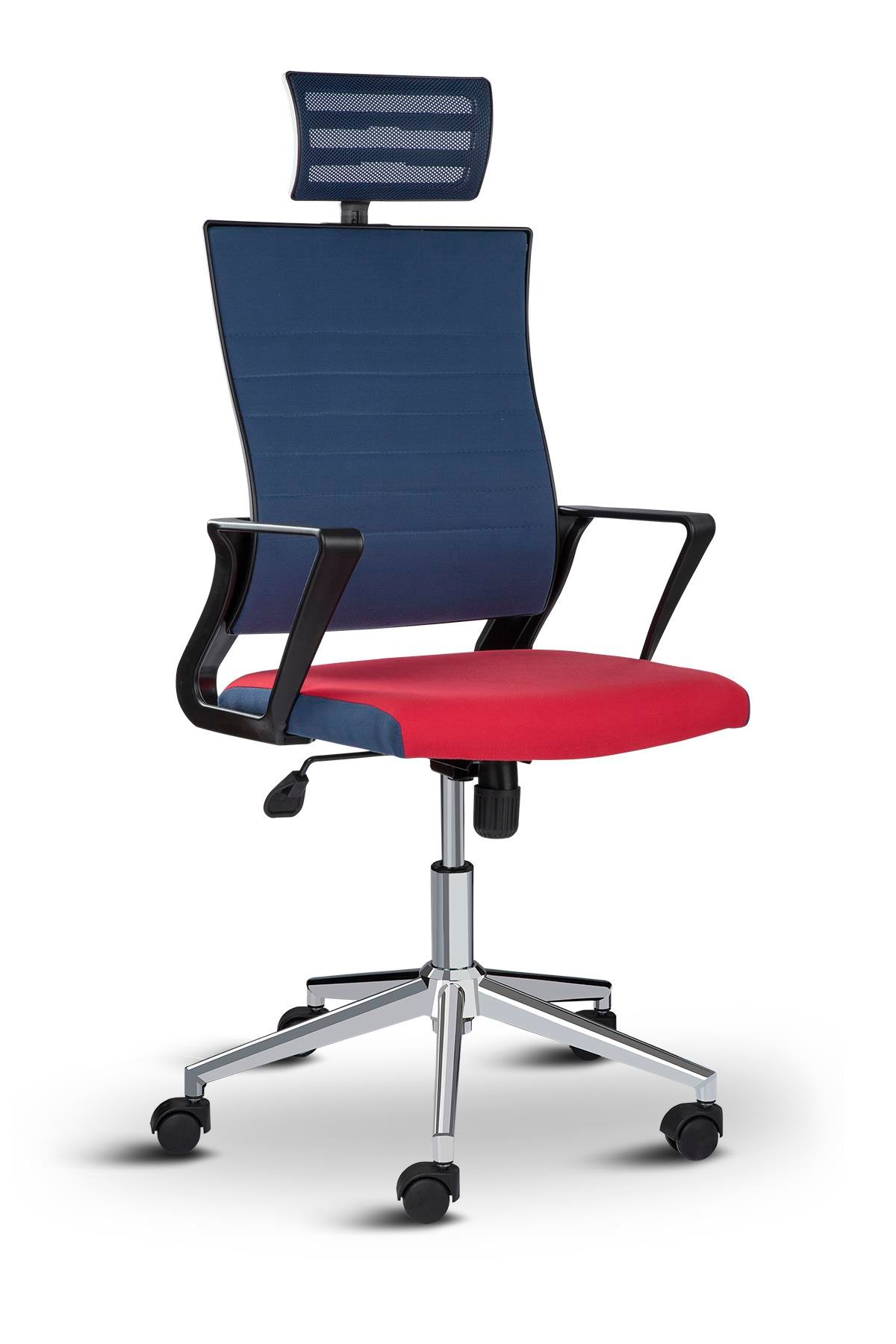 Asbir Mobilya Rigel Başlıklı Metal Ayaklı Çalışma Koltuğu Ofis Sandalyesi