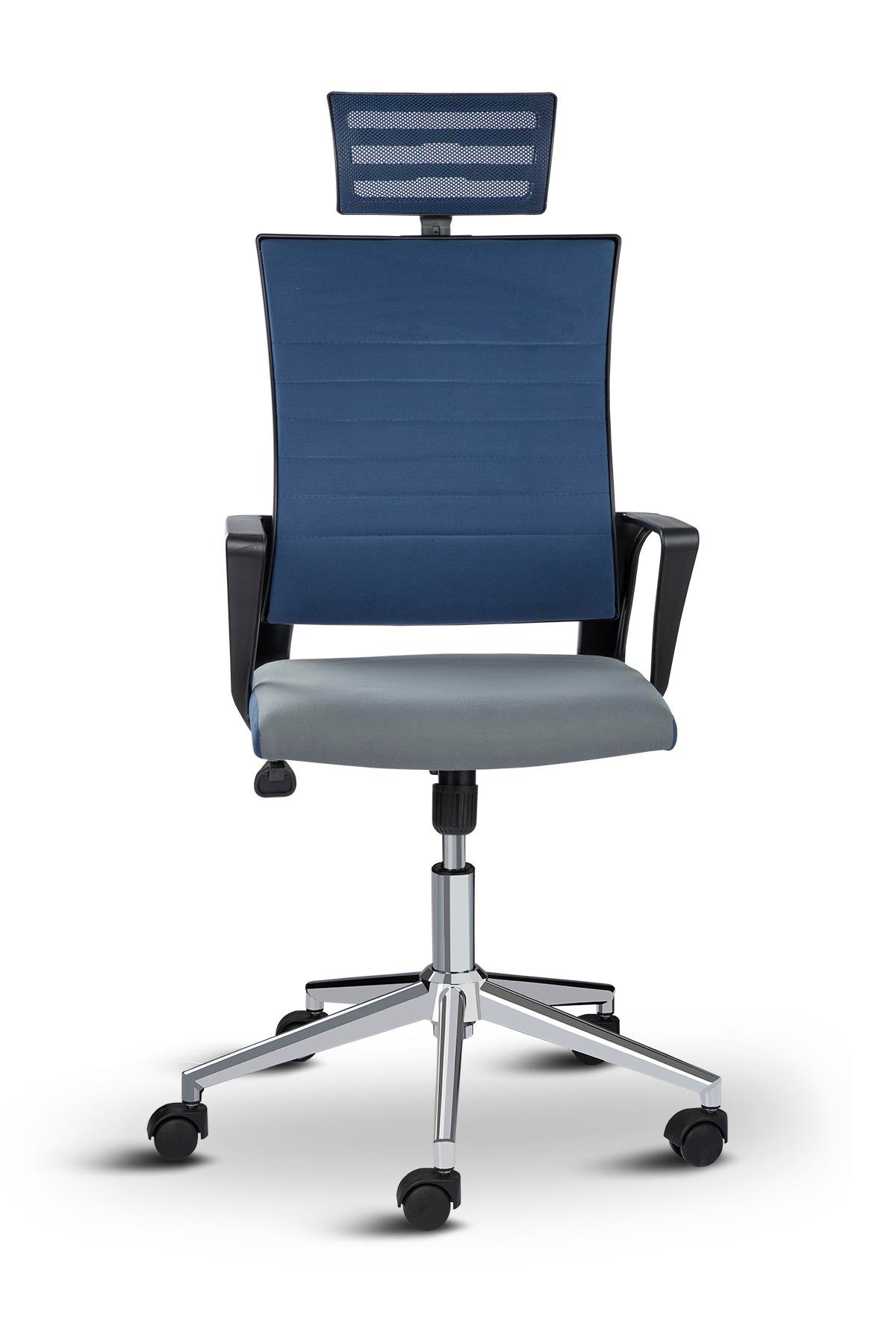 Asbir Mobilya Rigel Başlıklı Metal Ayaklı Çalışma Koltuğu Ofis Sandalyesi