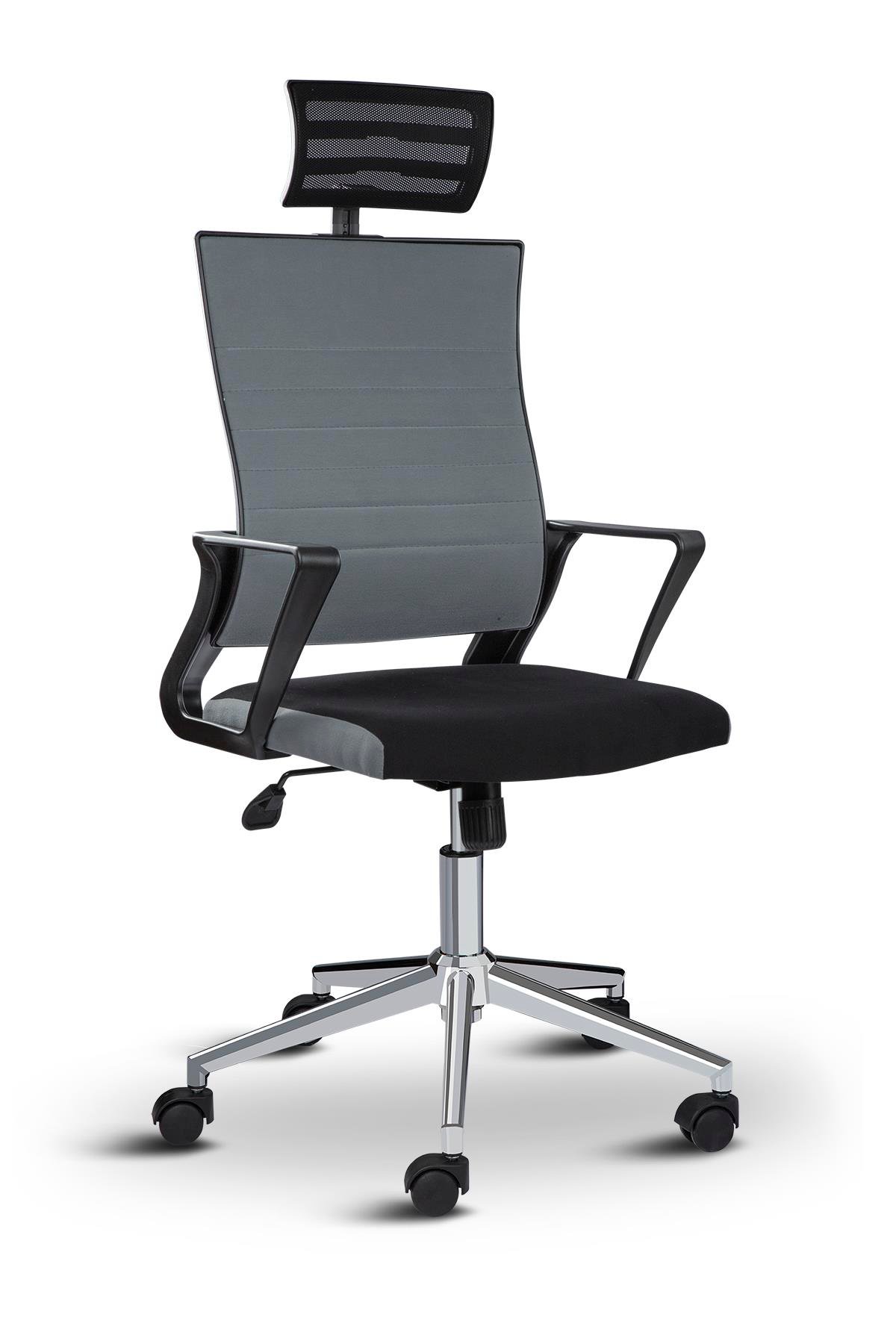 Asbir Mobilya Rigel Başlıklı Metal Ayaklı Çalışma Koltuğu Ofis Sandalyesi