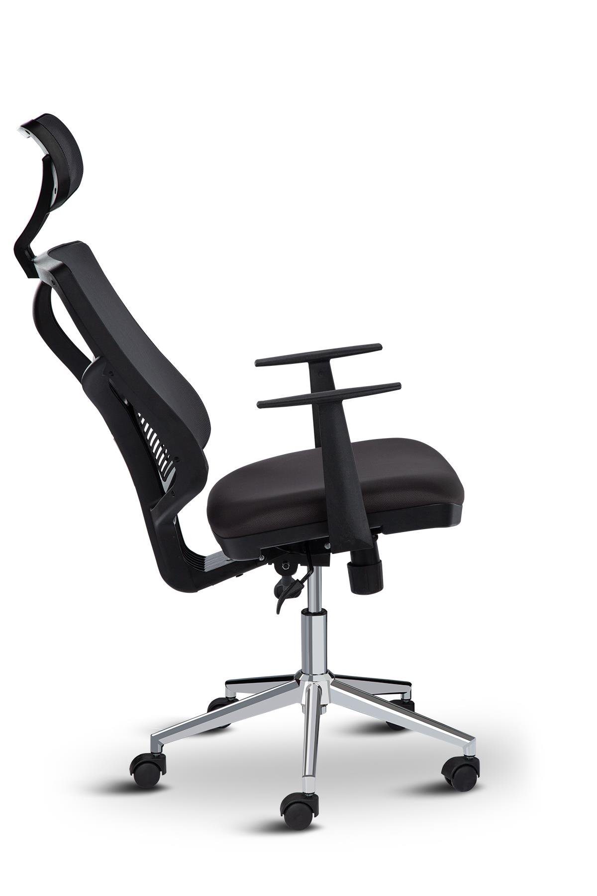 Asbir Mobilya Venedik Plus 50300 Fileli Başlıklı Yönetici Ofis Koltuğu Çalışma Koltuğu