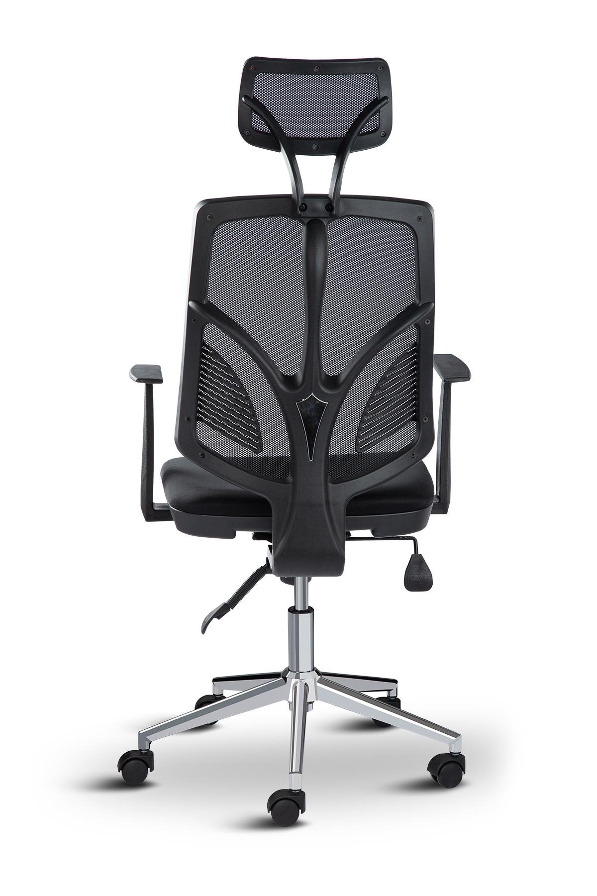 Asbir Mobilya Venedik Plus 50300 Fileli Başlıklı Yönetici Ofis Koltuğu Çalışma Koltuğu