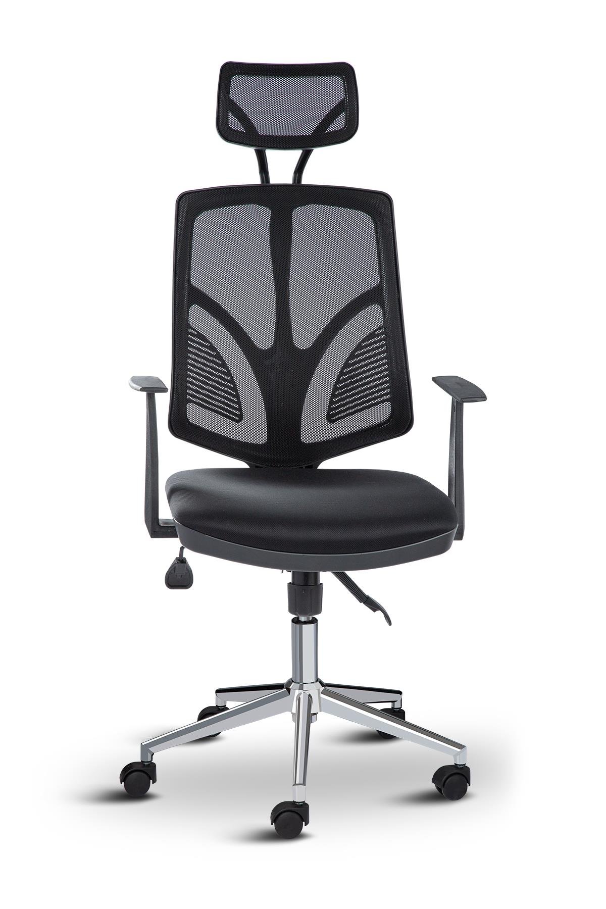 Asbir Mobilya Venedik Plus 50300 Fileli Başlıklı Yönetici Ofis Koltuğu Çalışma Koltuğu