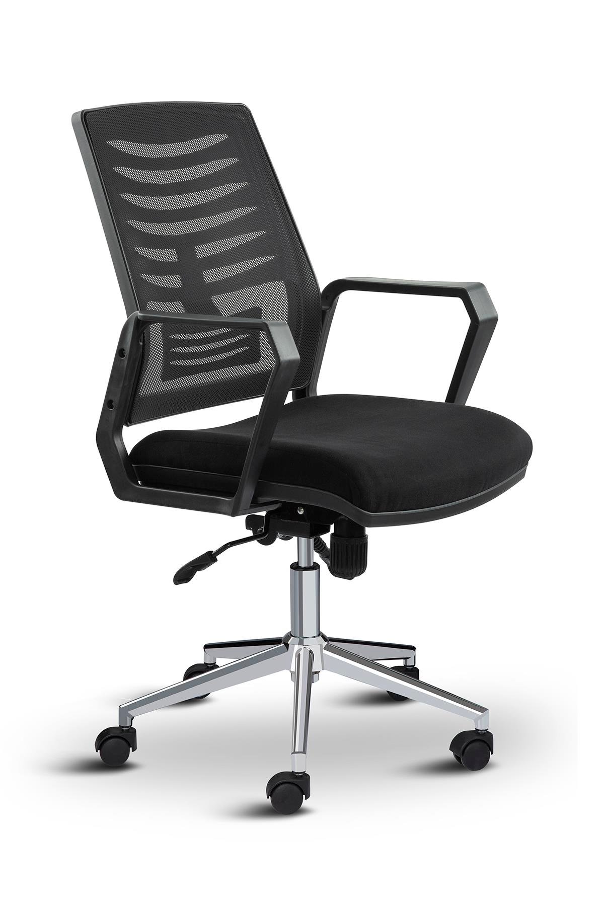 Asbir Mobilya Metis Metal Ayaklı Çalışma Koltuğu Ofis Sandalyesi  Bilgisayar Koltuğu