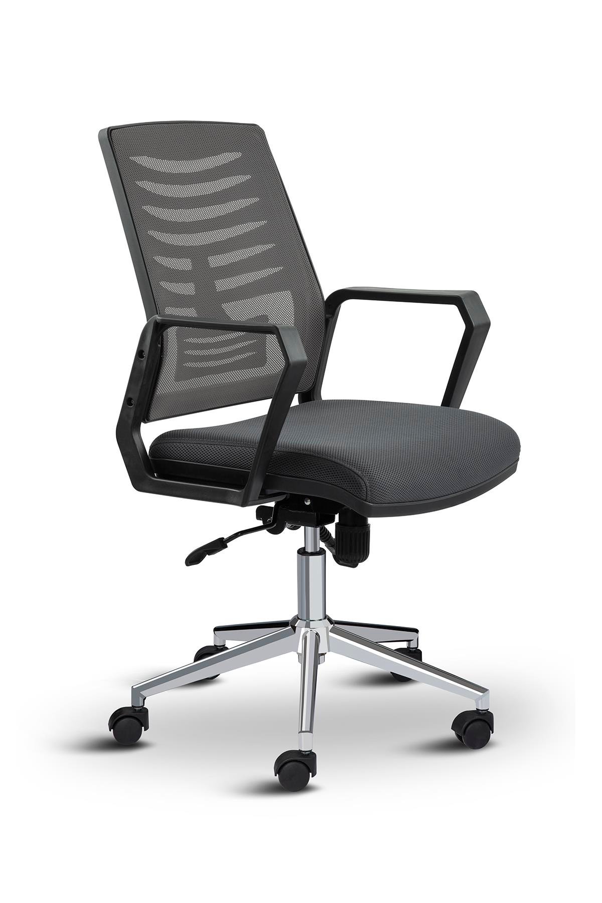 Asbir Mobilya Metis Metal Ayaklı Çalışma Koltuğu Ofis Sandalyesi  Bilgisayar Koltuğu