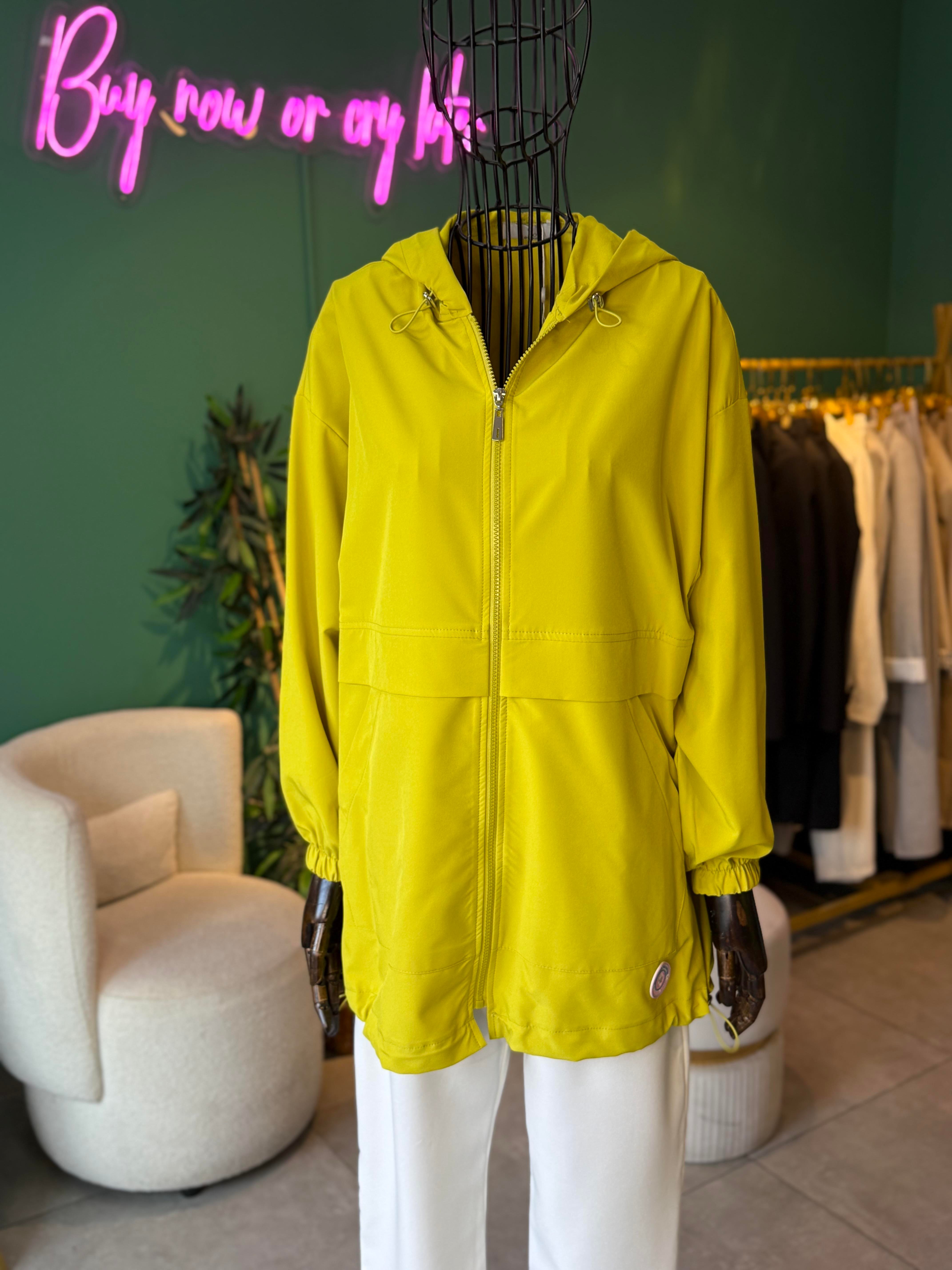 Aller Detaylı Oversize Lime Bomber Ceket