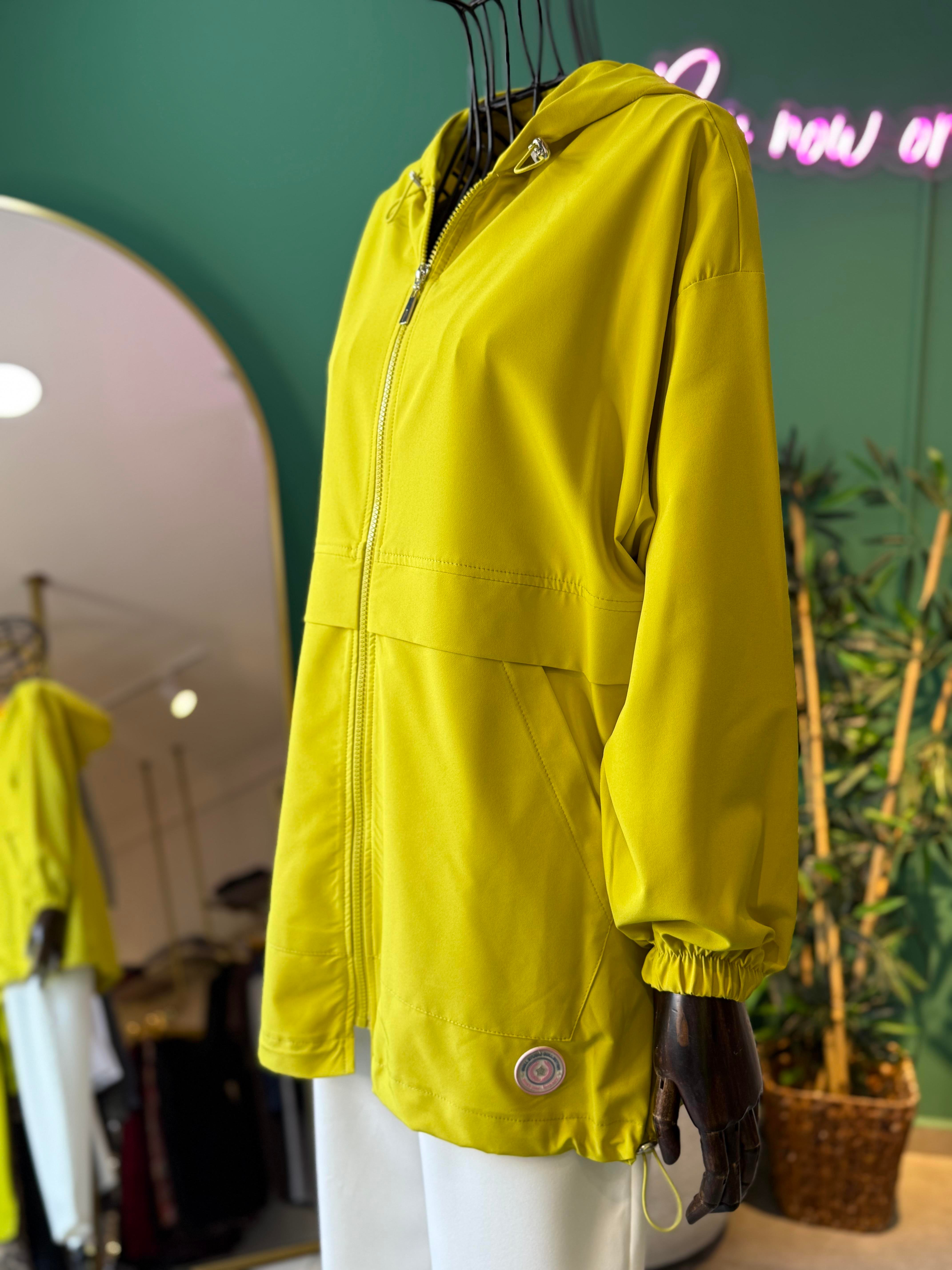 Aller Detaylı Oversize Lime Bomber Ceket