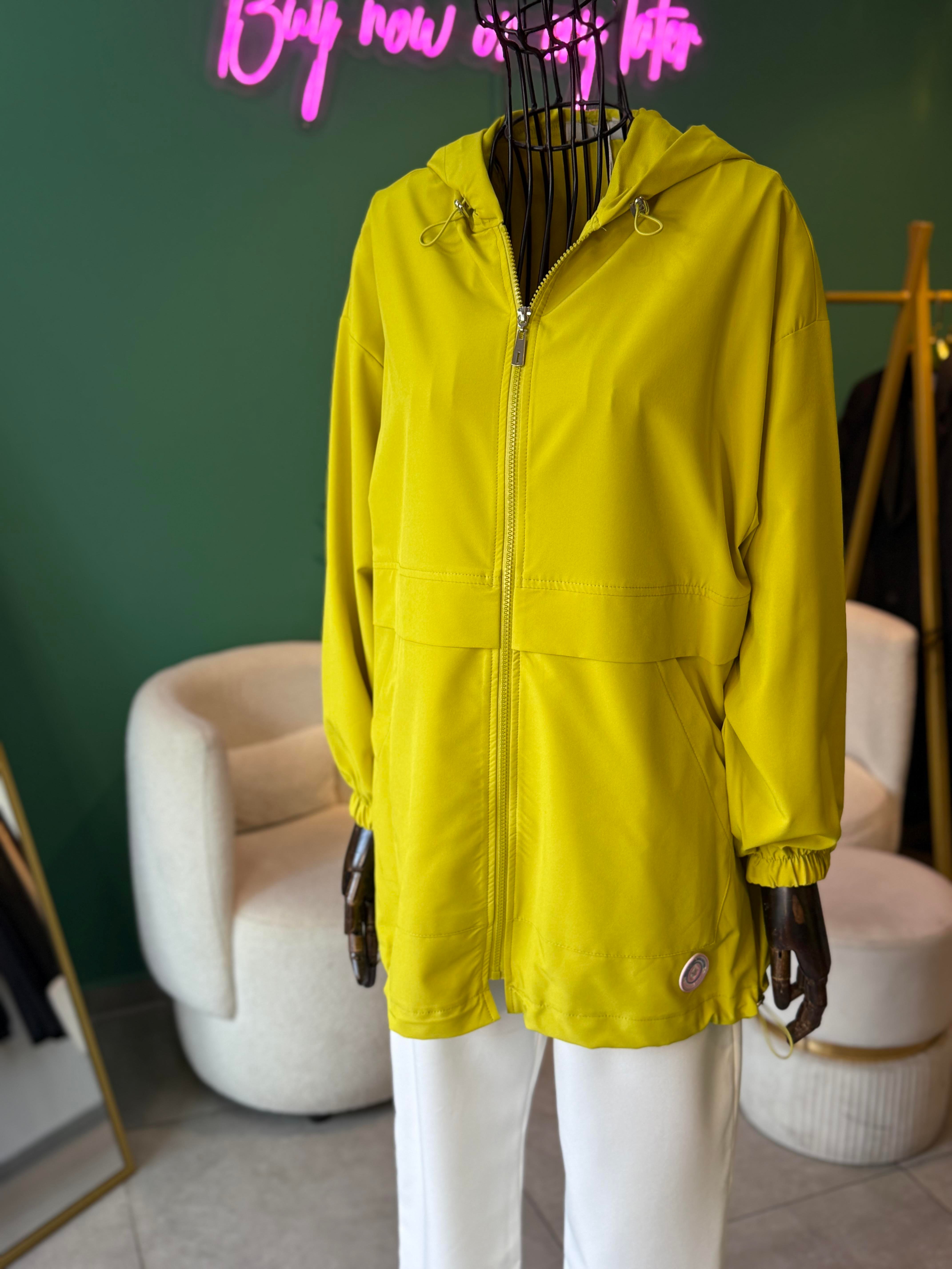 Aller Detaylı Oversize Lime Bomber Ceket