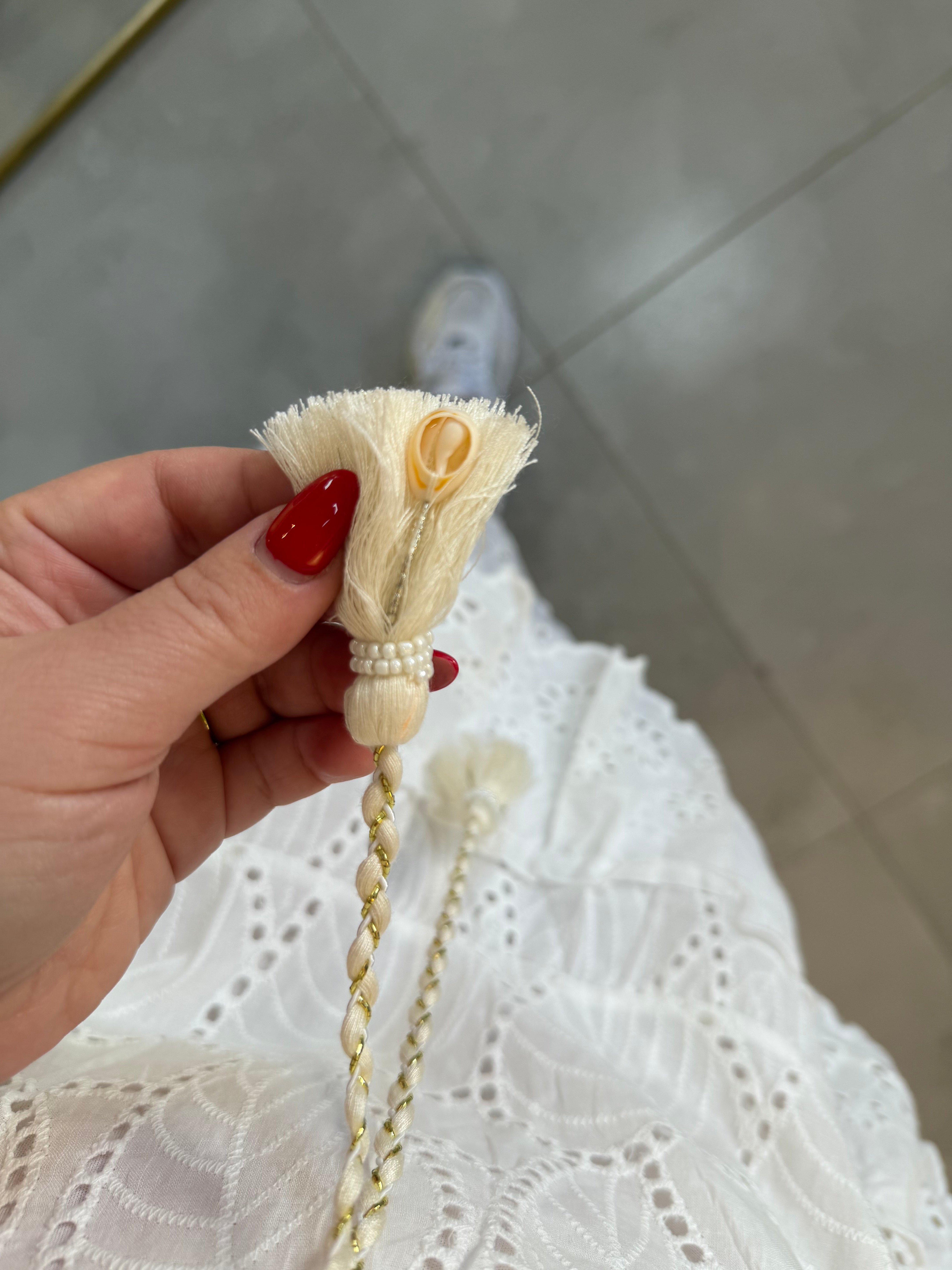 Beyaz Fisto Elbise