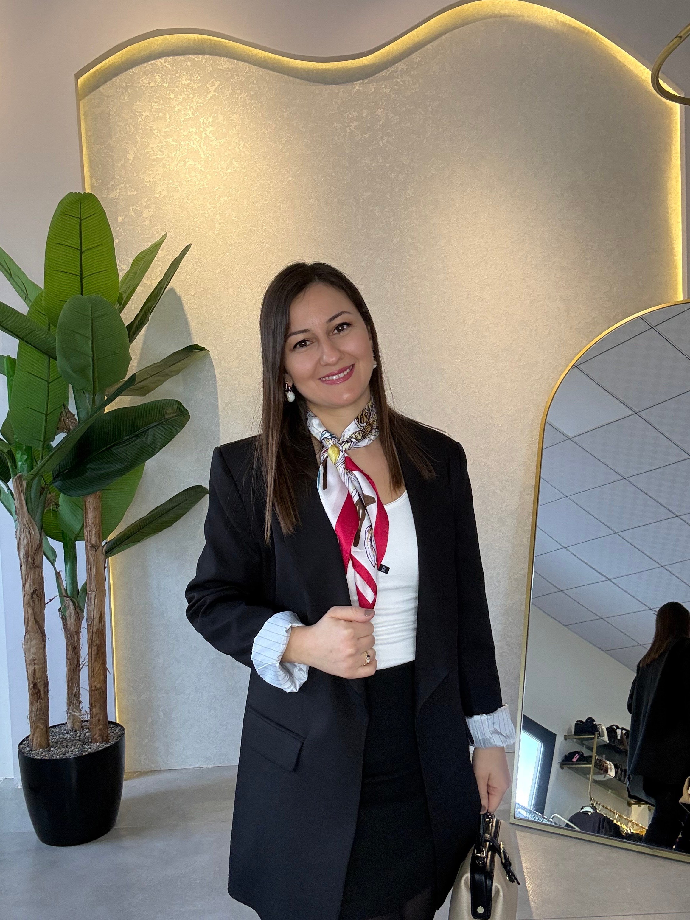 Blazer Siyah Uzun Ceket