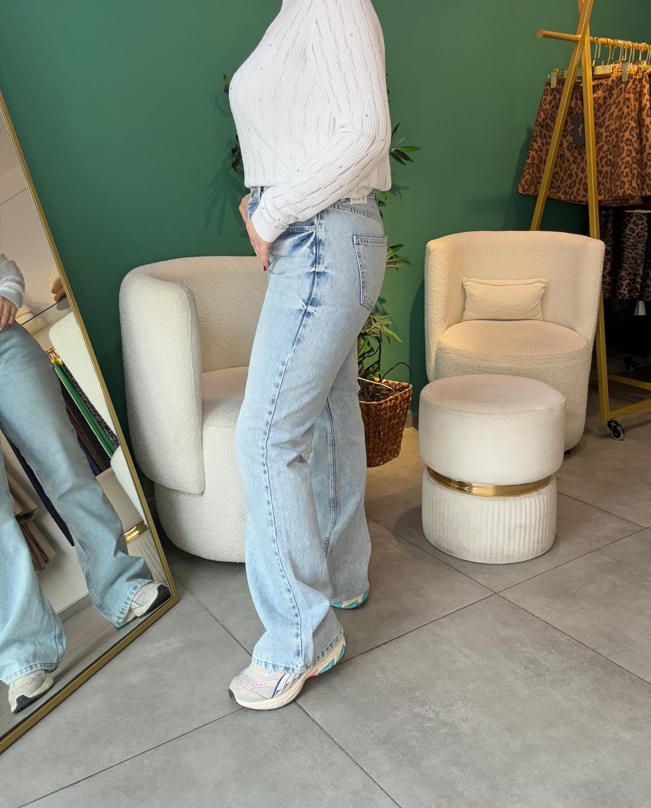 Buz Mavisi Straight Jean