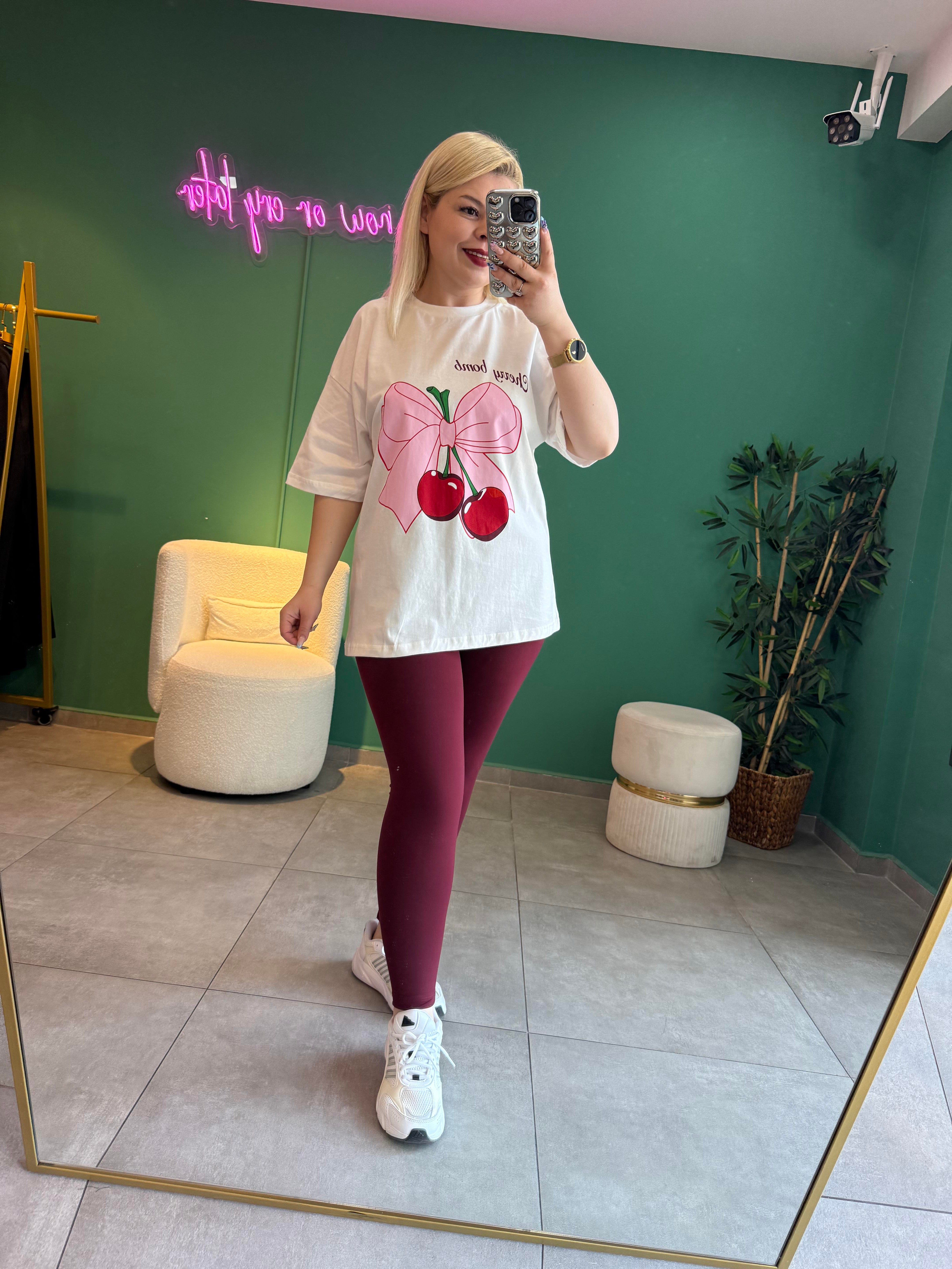 Cherry Bow Tişört