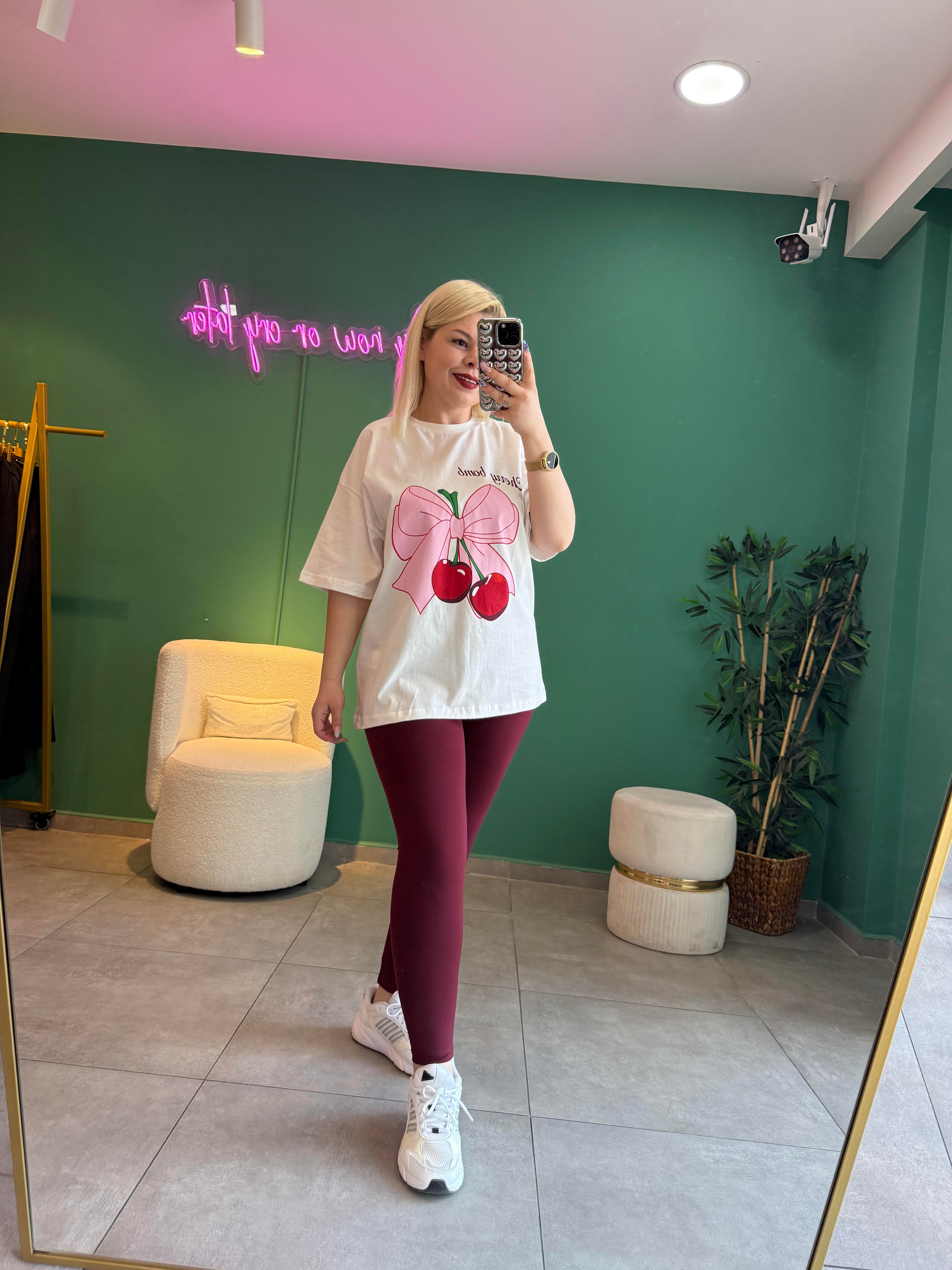 Cherry Bow Tişört