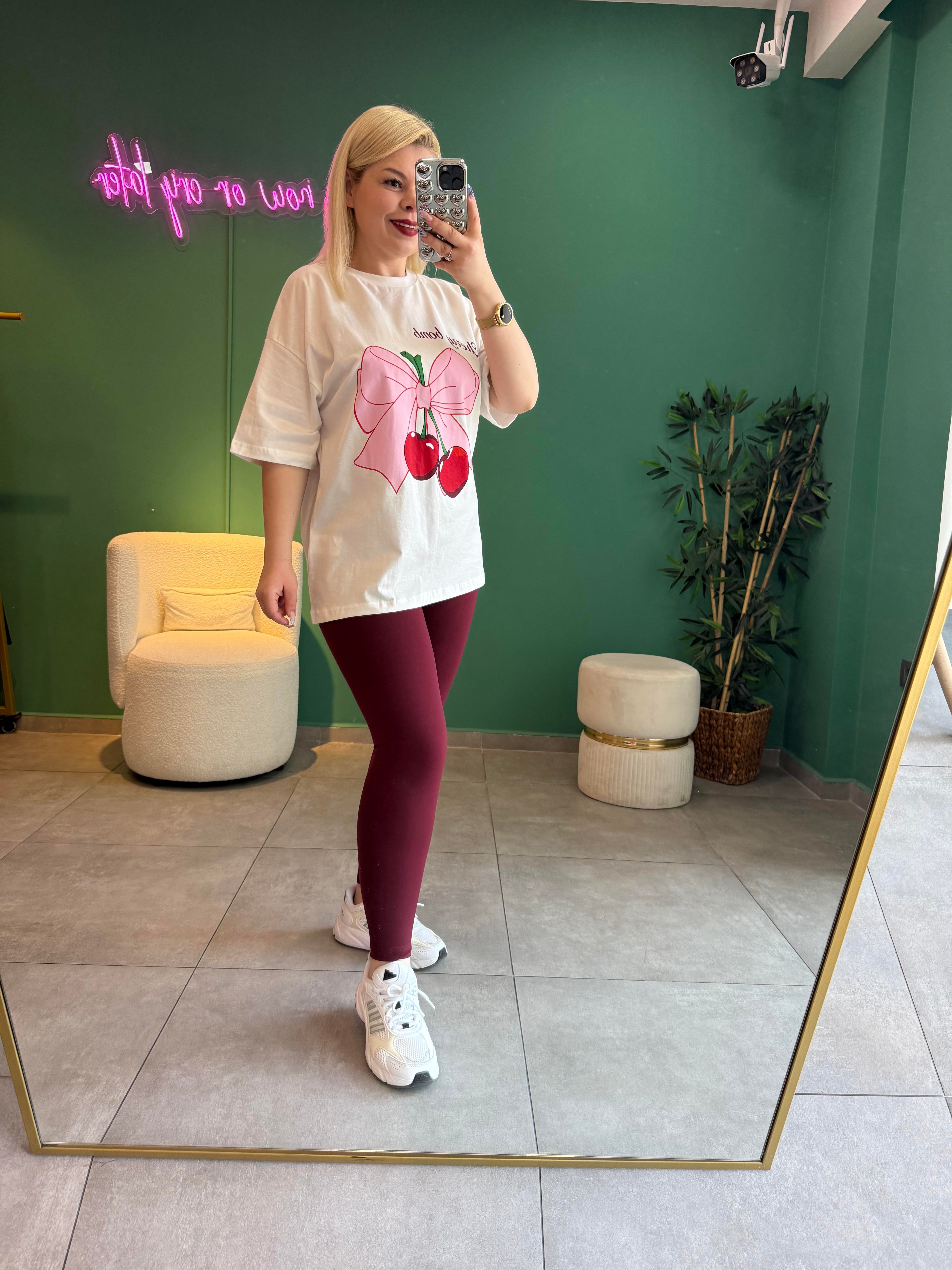 Cherry Bow Tişört