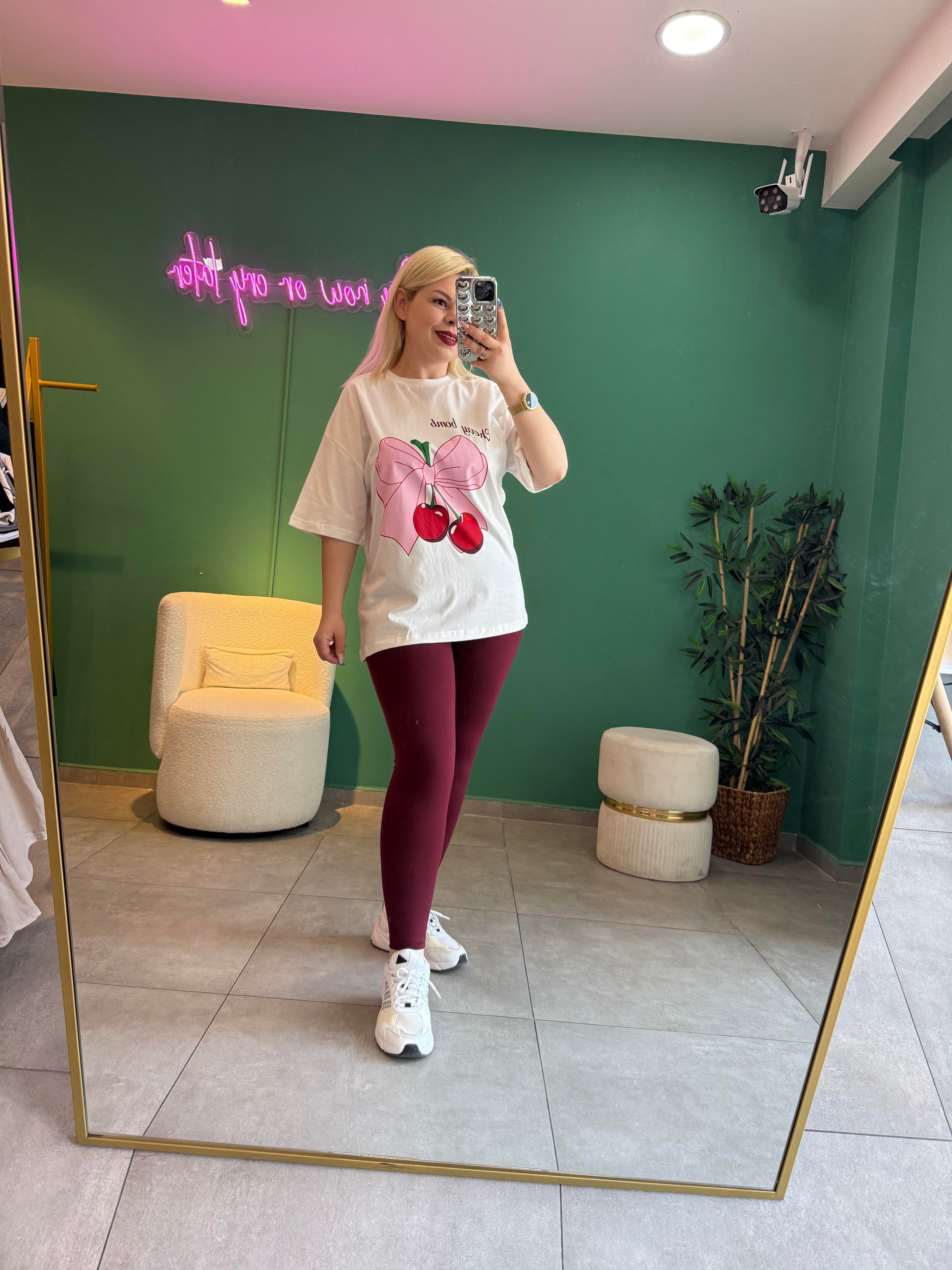 Cherry Bow Tişört