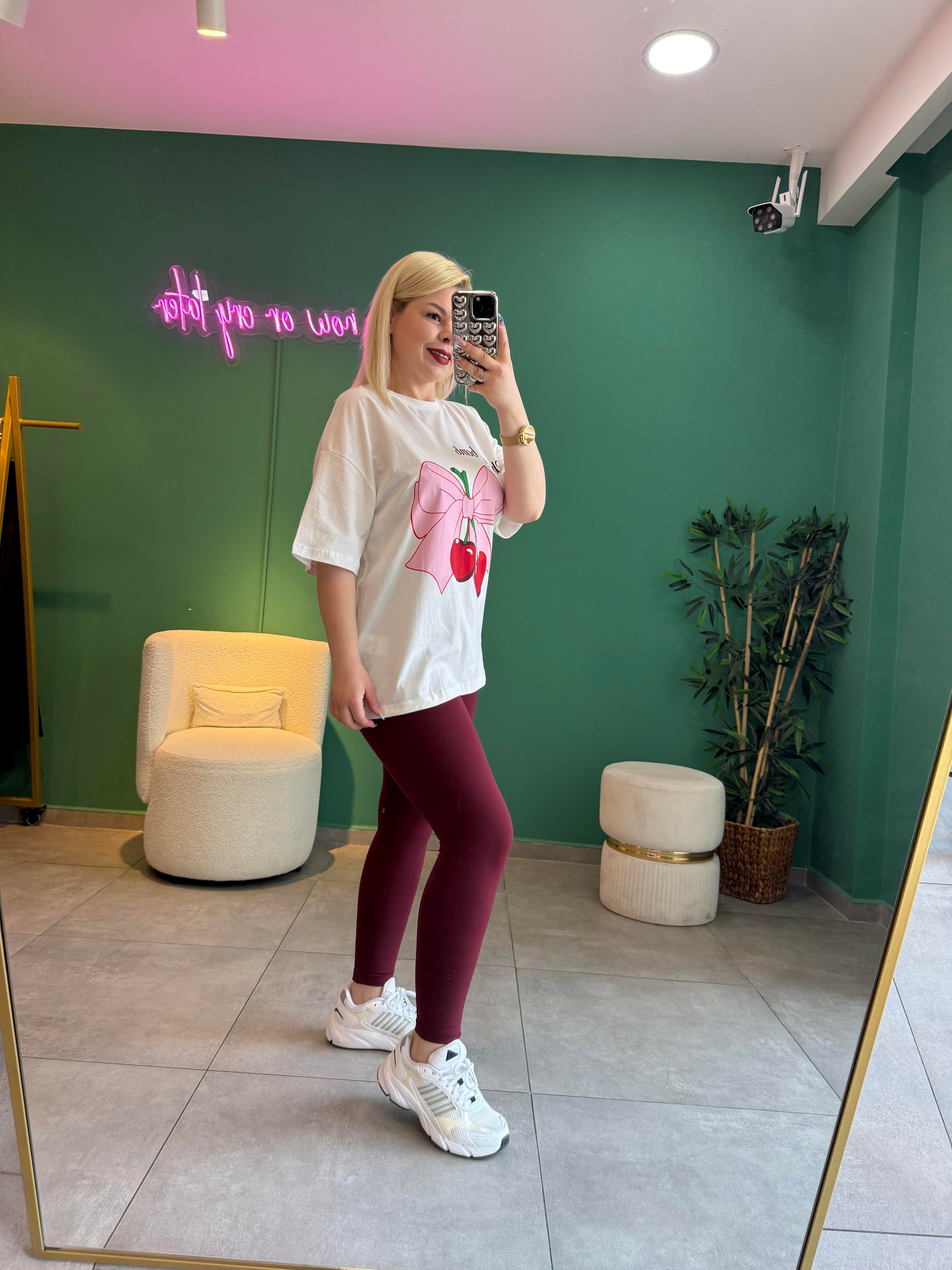 Cherry Bow Tişört