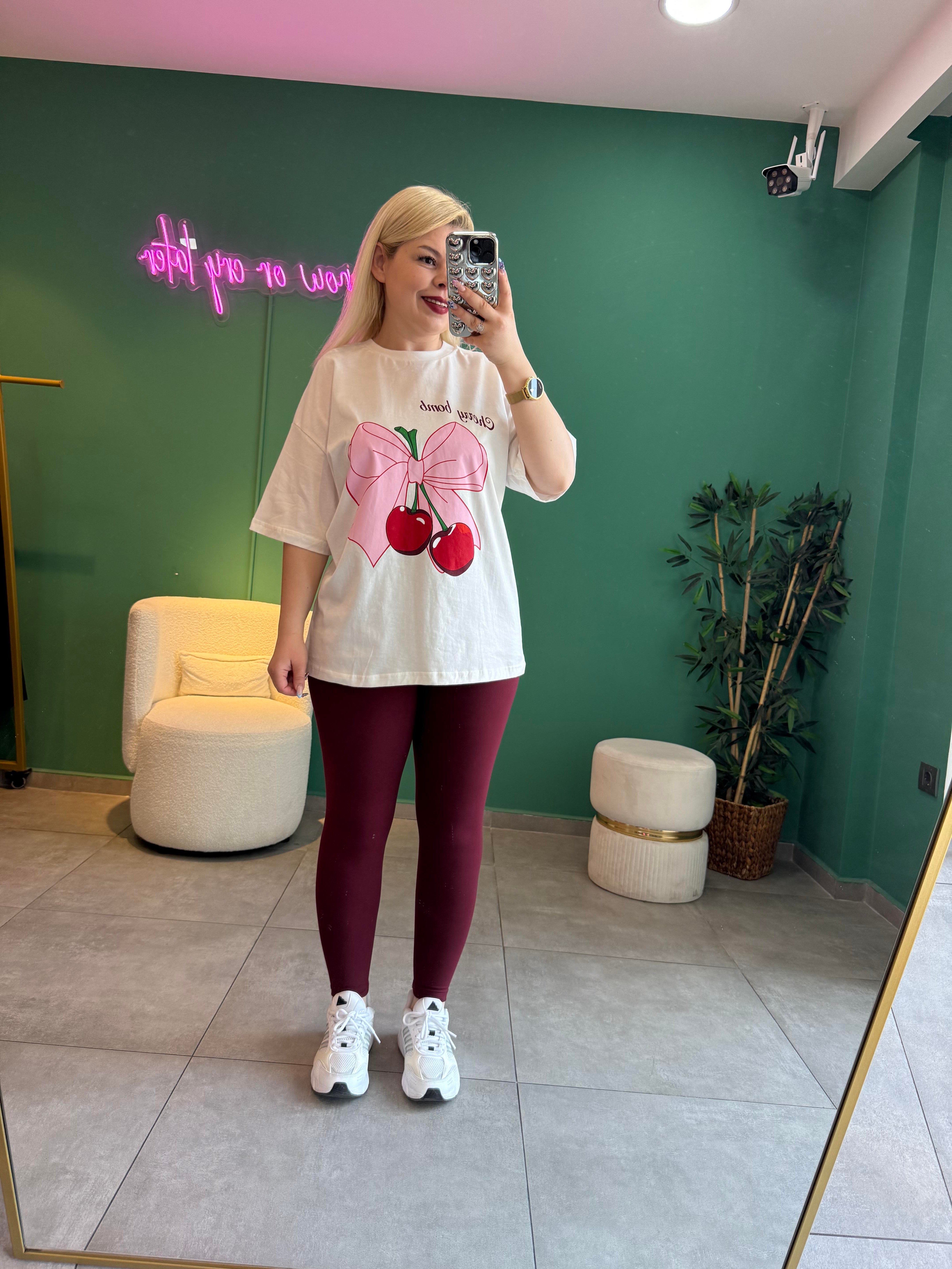 Cherry Bow Tişört