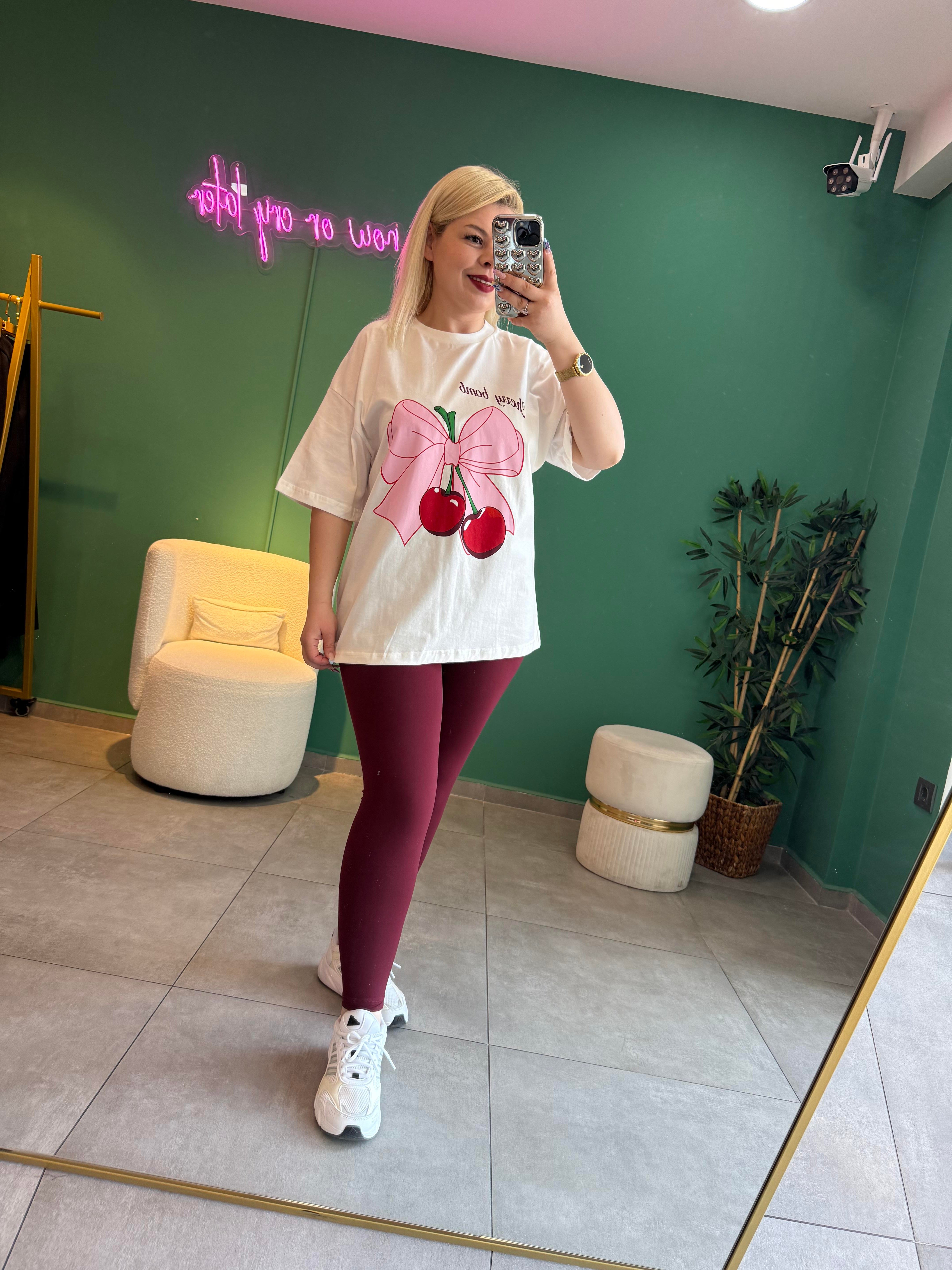 Cherry Bow Tişört