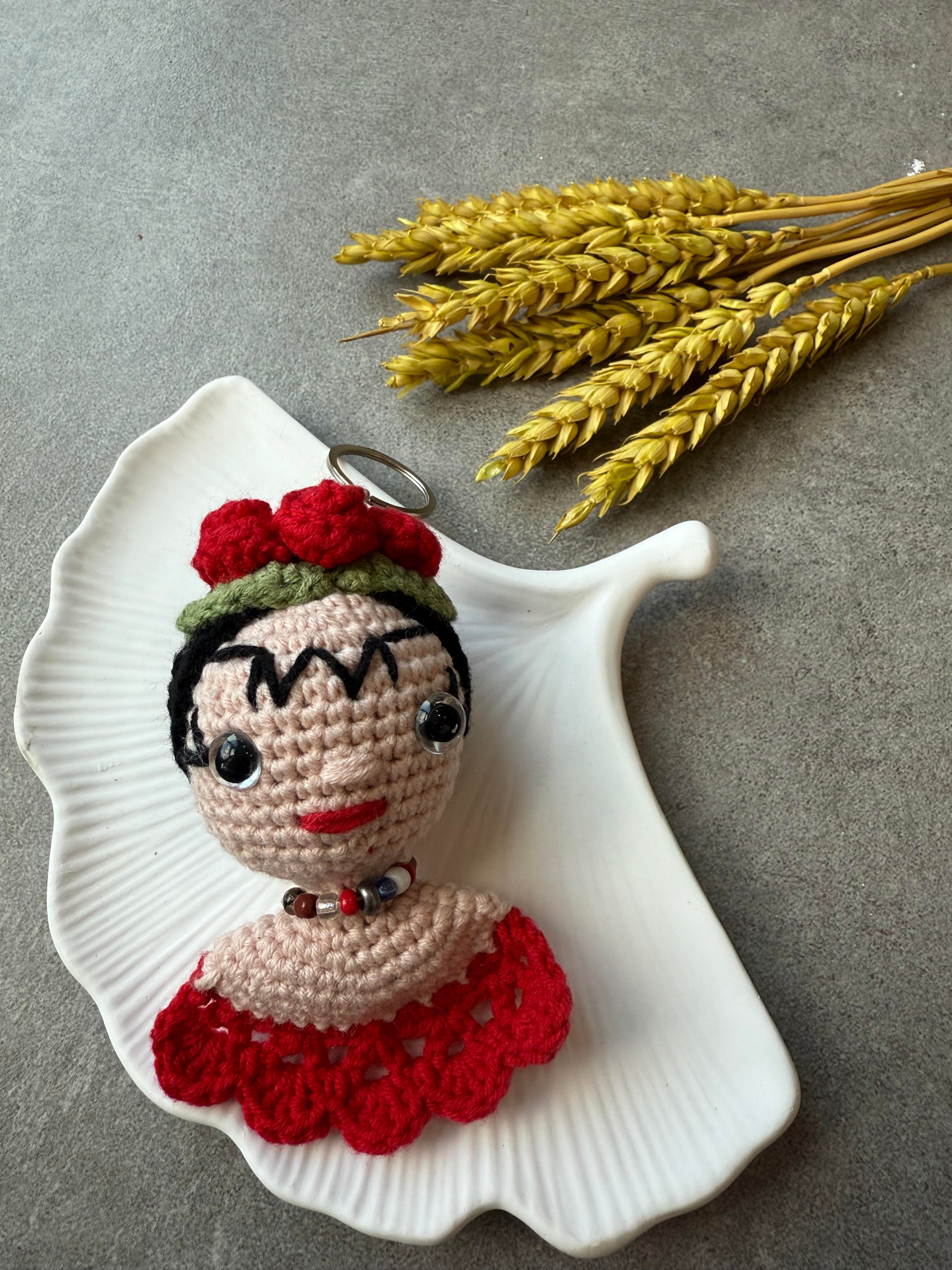 Frida Kahlo El Örgüsü  Anahtarlık