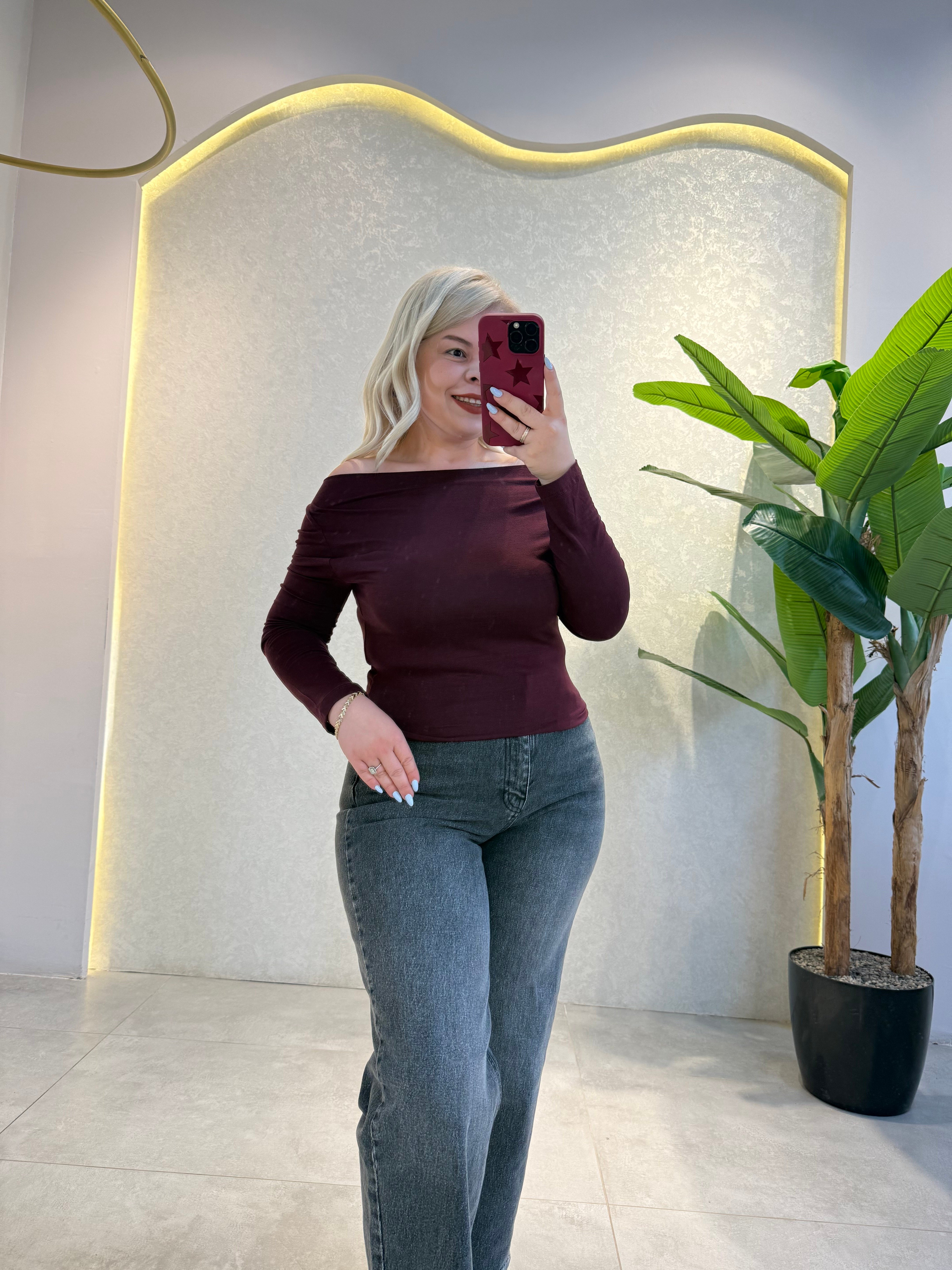 Füme Paça Katlamalı Jean Pantolon