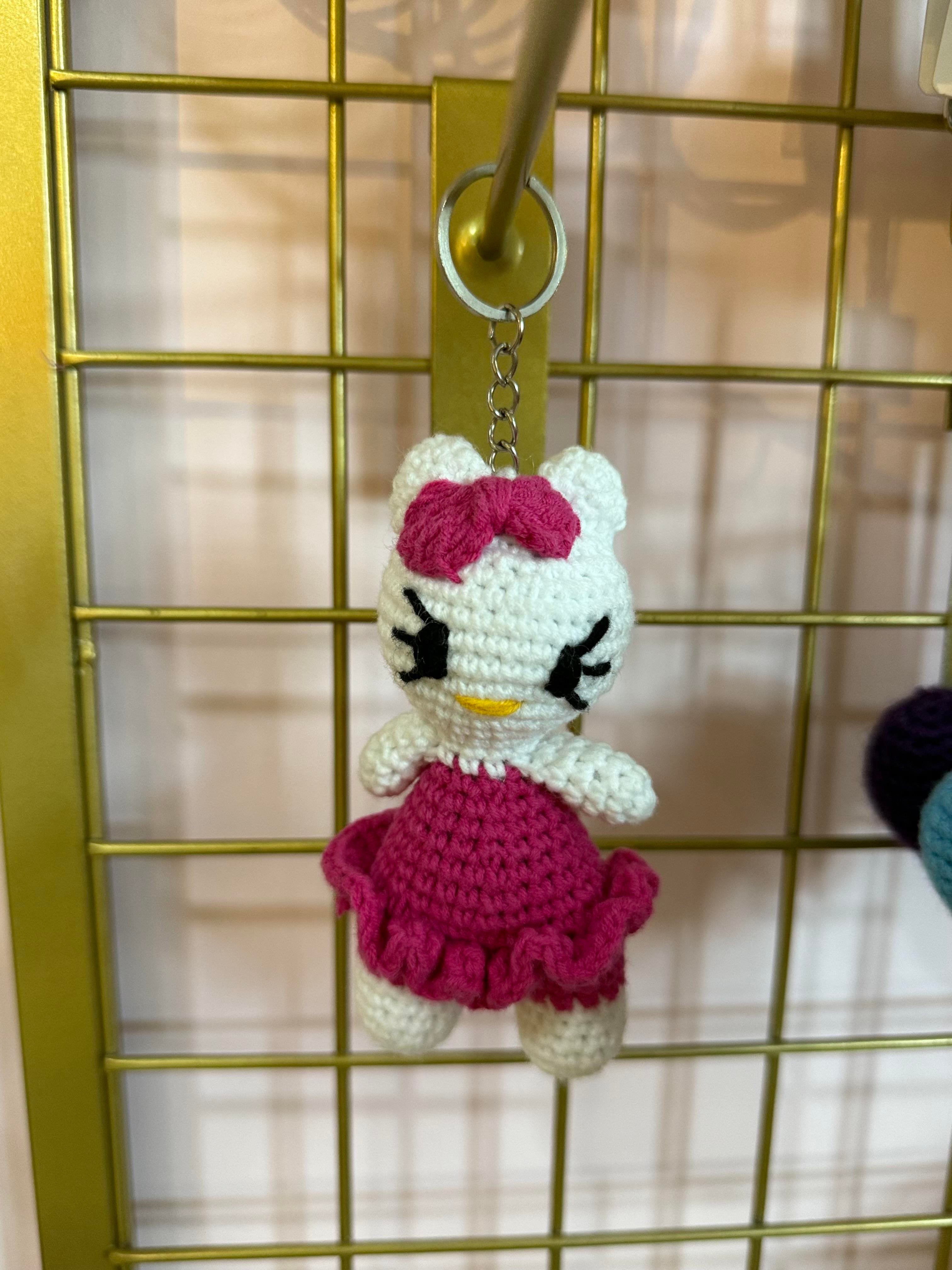 Hello Kitty El Örgüsü Anahtarlık