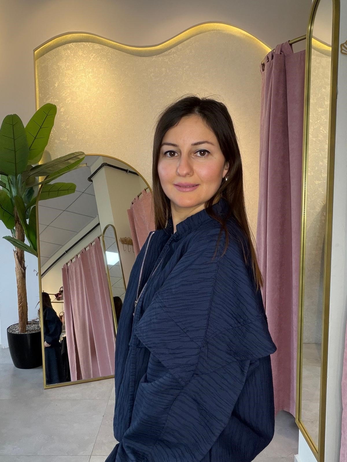 Lacivert Elbise Ceket Takım