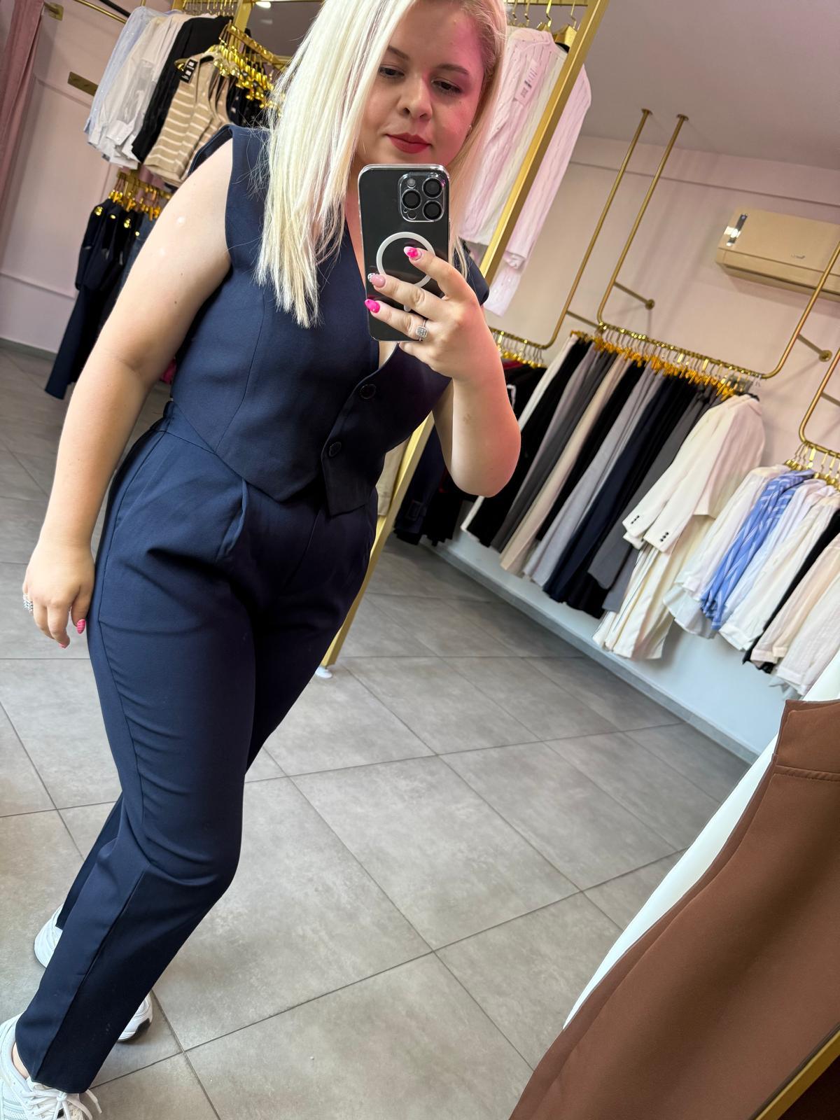 LACİVERT YELEKLİ TAKIM