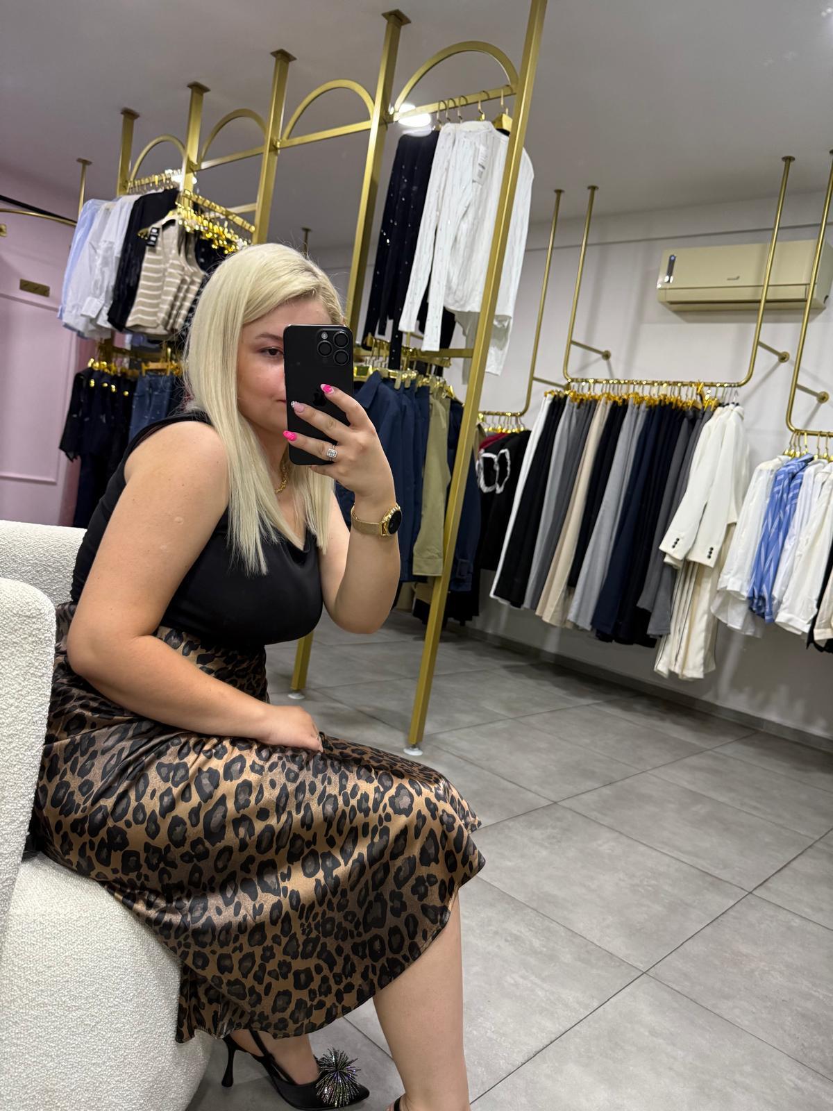 Leopar Saten Etek