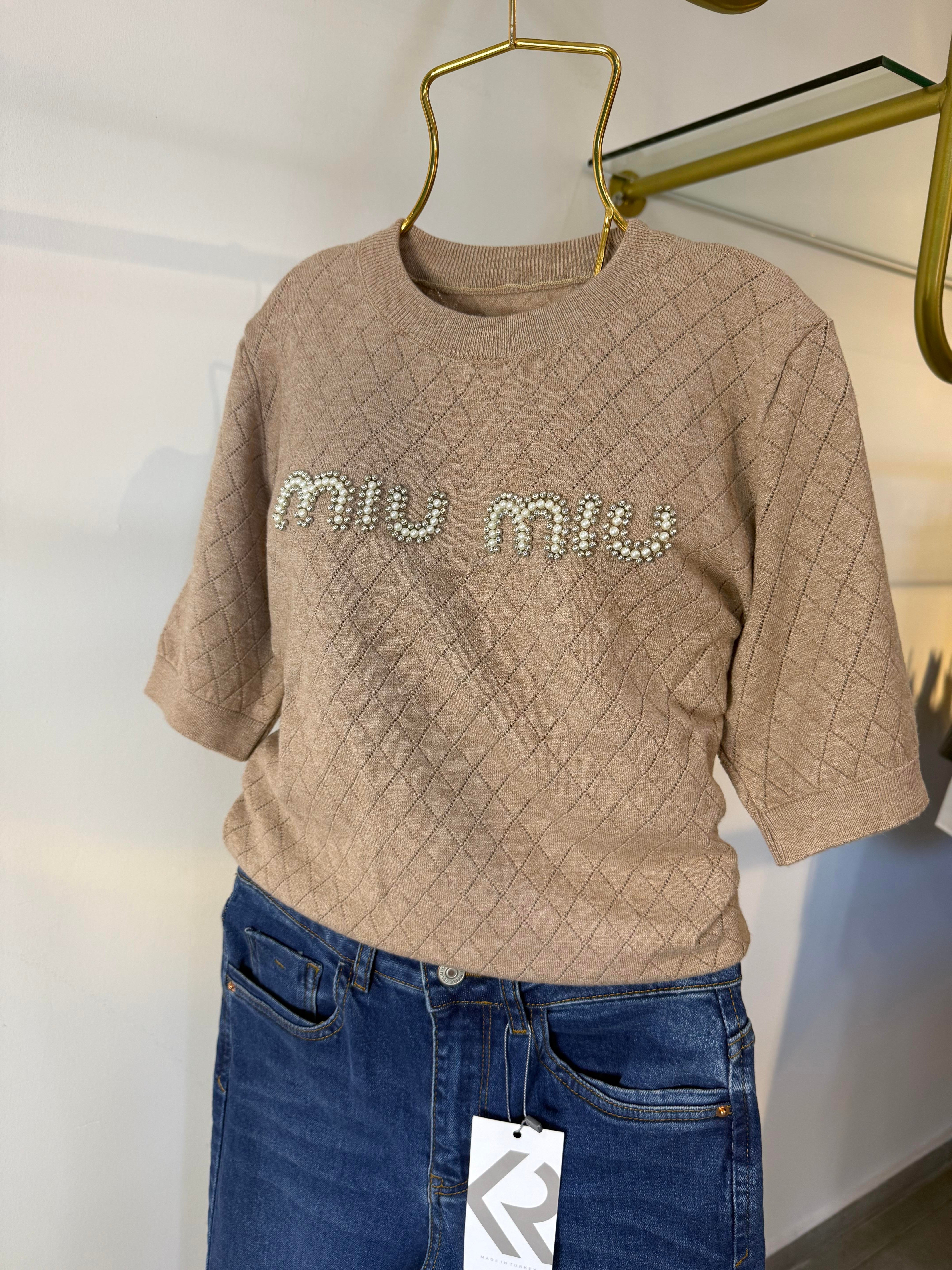 Miu Miu Vizon Merserize Triko