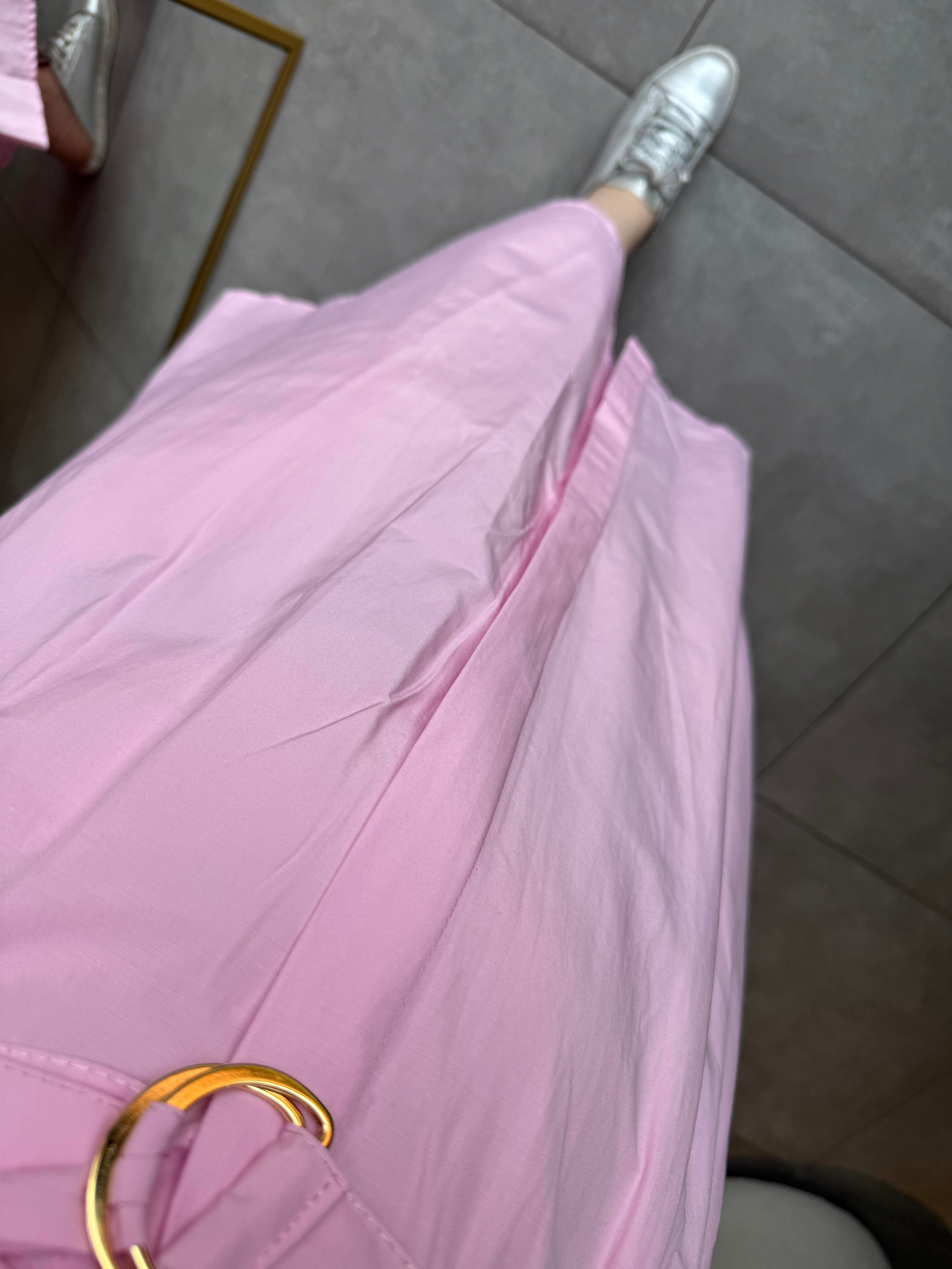 Pembe Gömlek Elbise