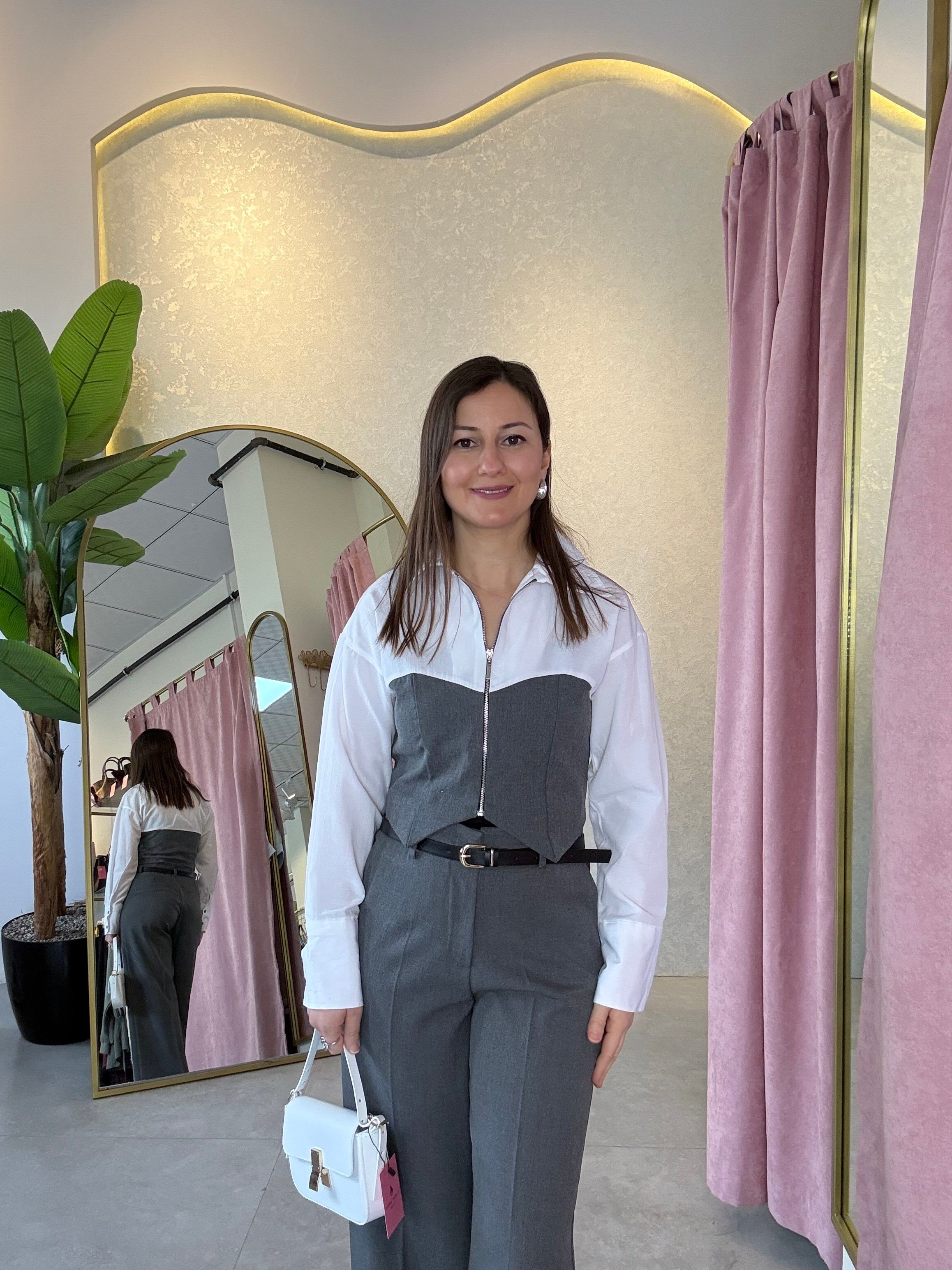 Poplin Detaylı Gömlek