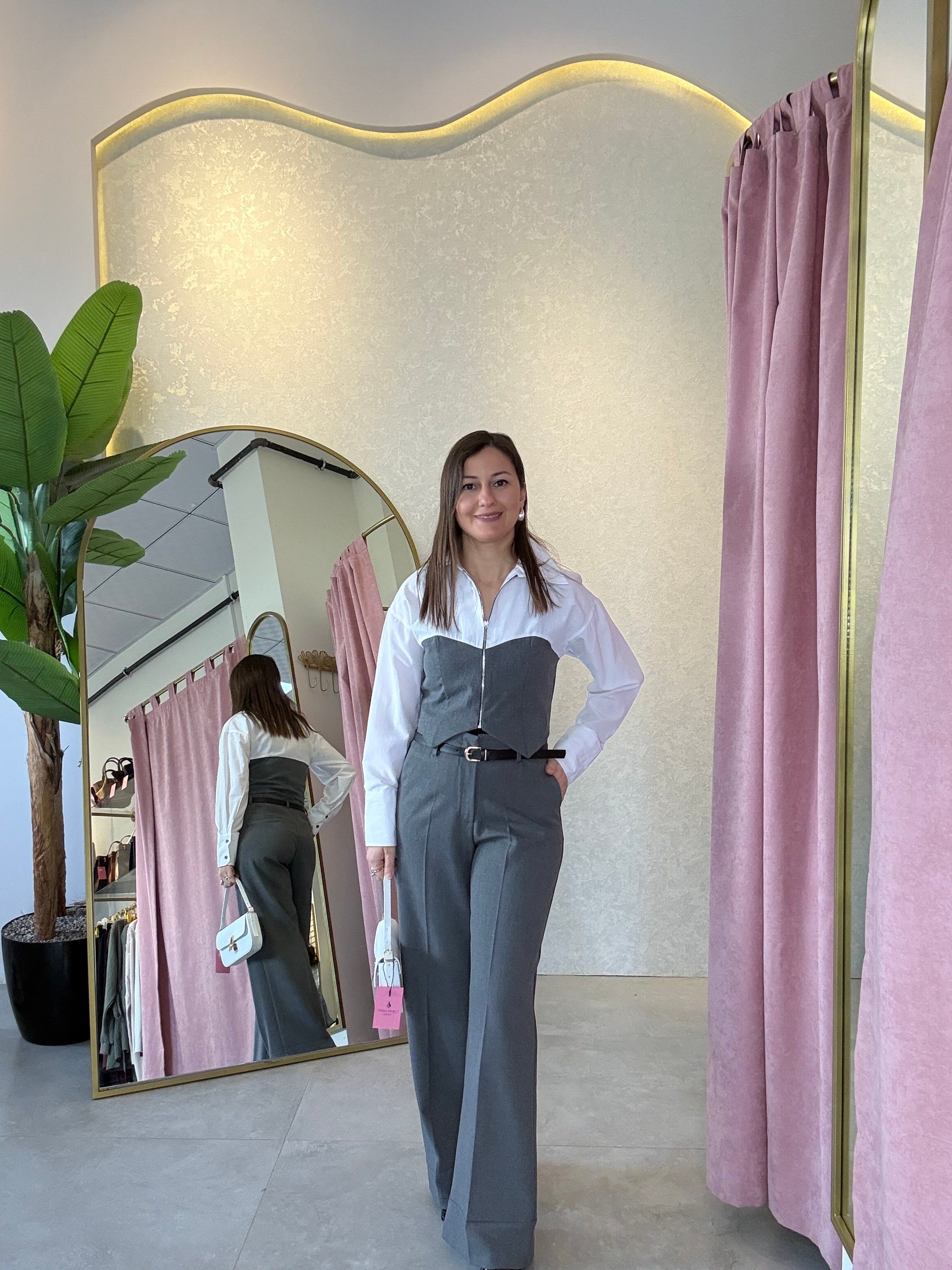 Poplin Detaylı Gömlek