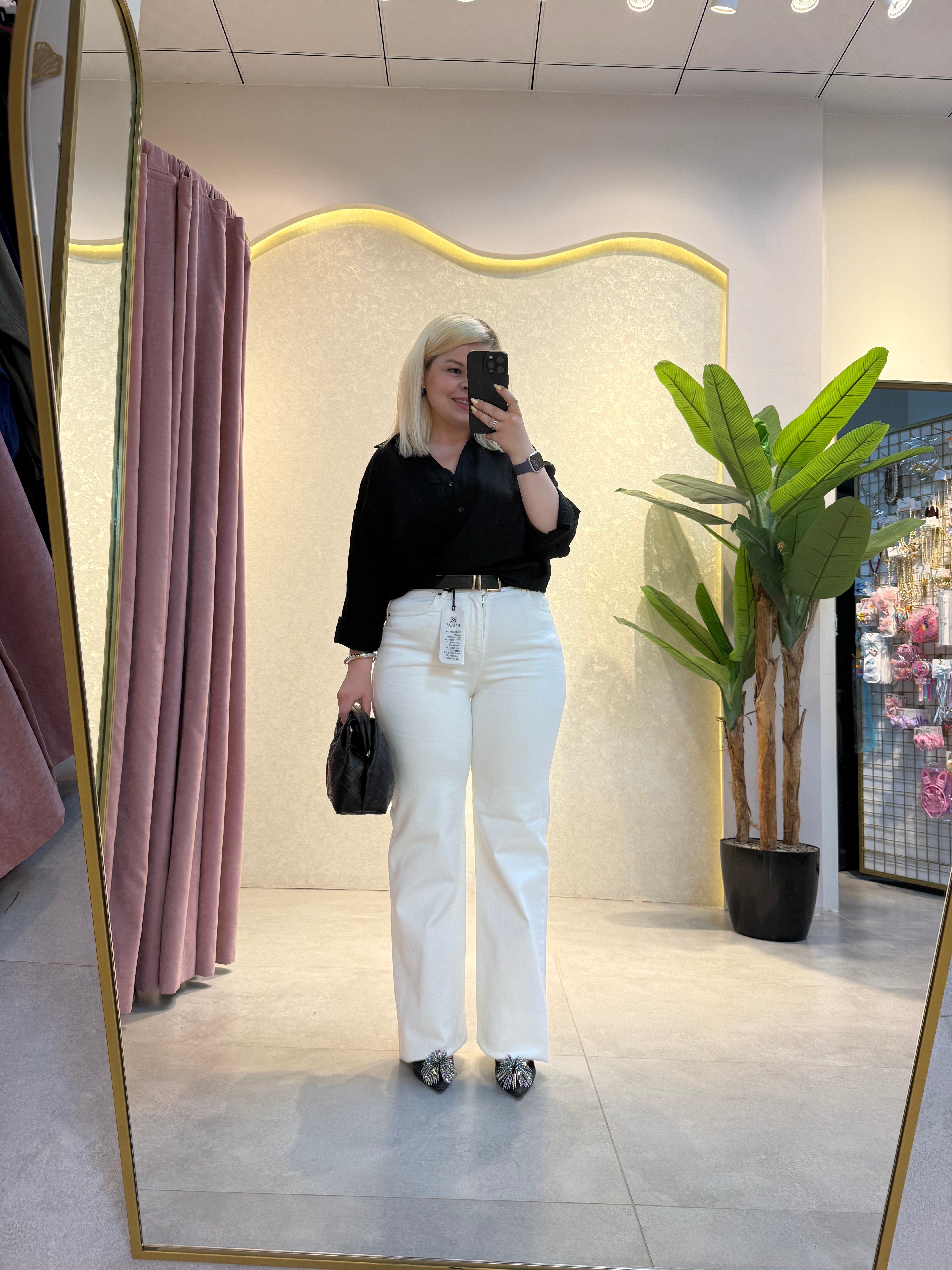 Siyah Premium Oversize Gömlek