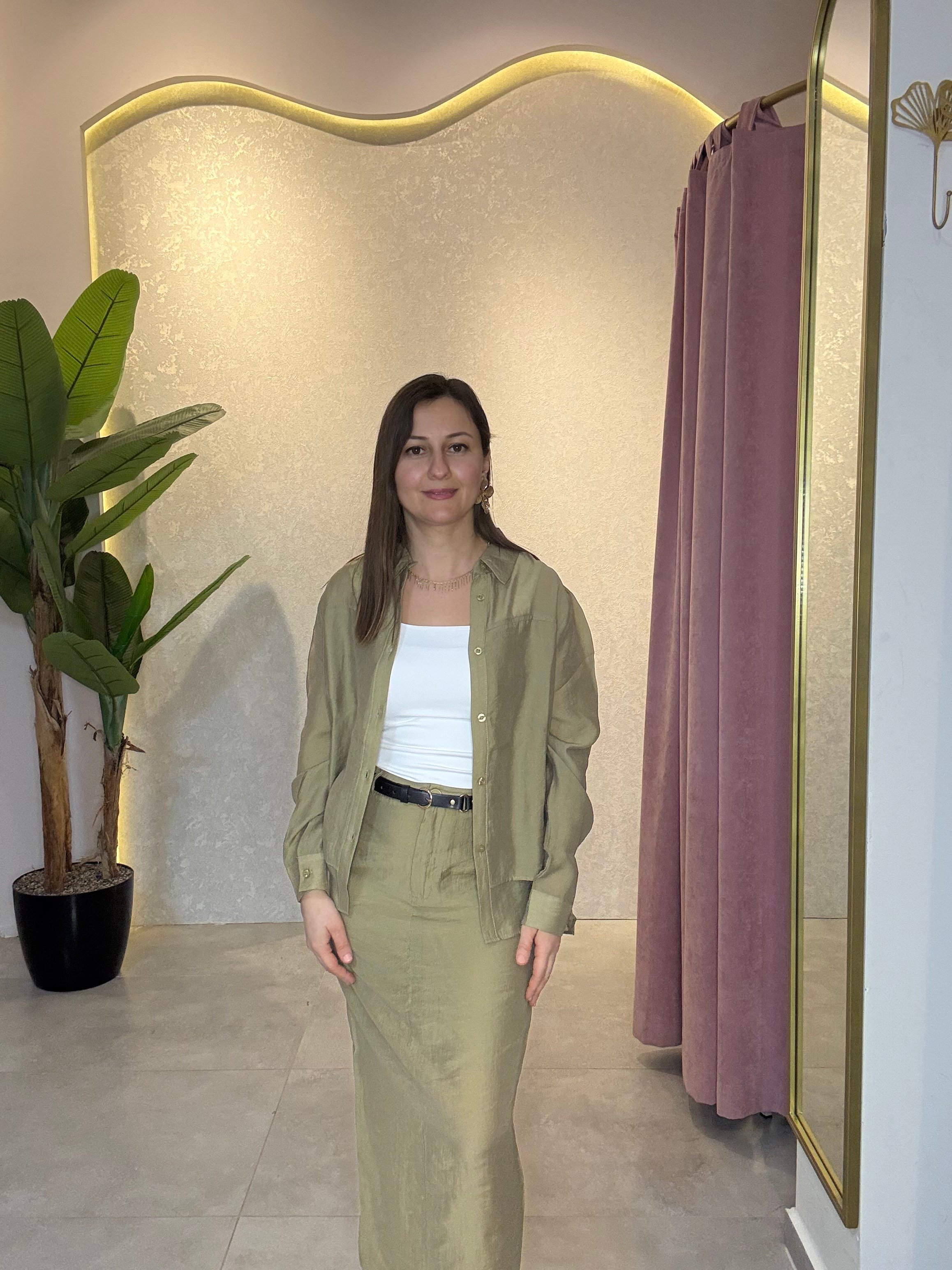 Yağ Yeşili Gömlek
