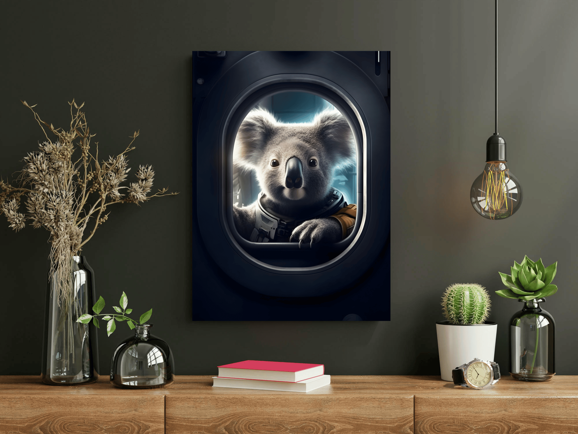 Astronot Koala - Kanvas Tablo