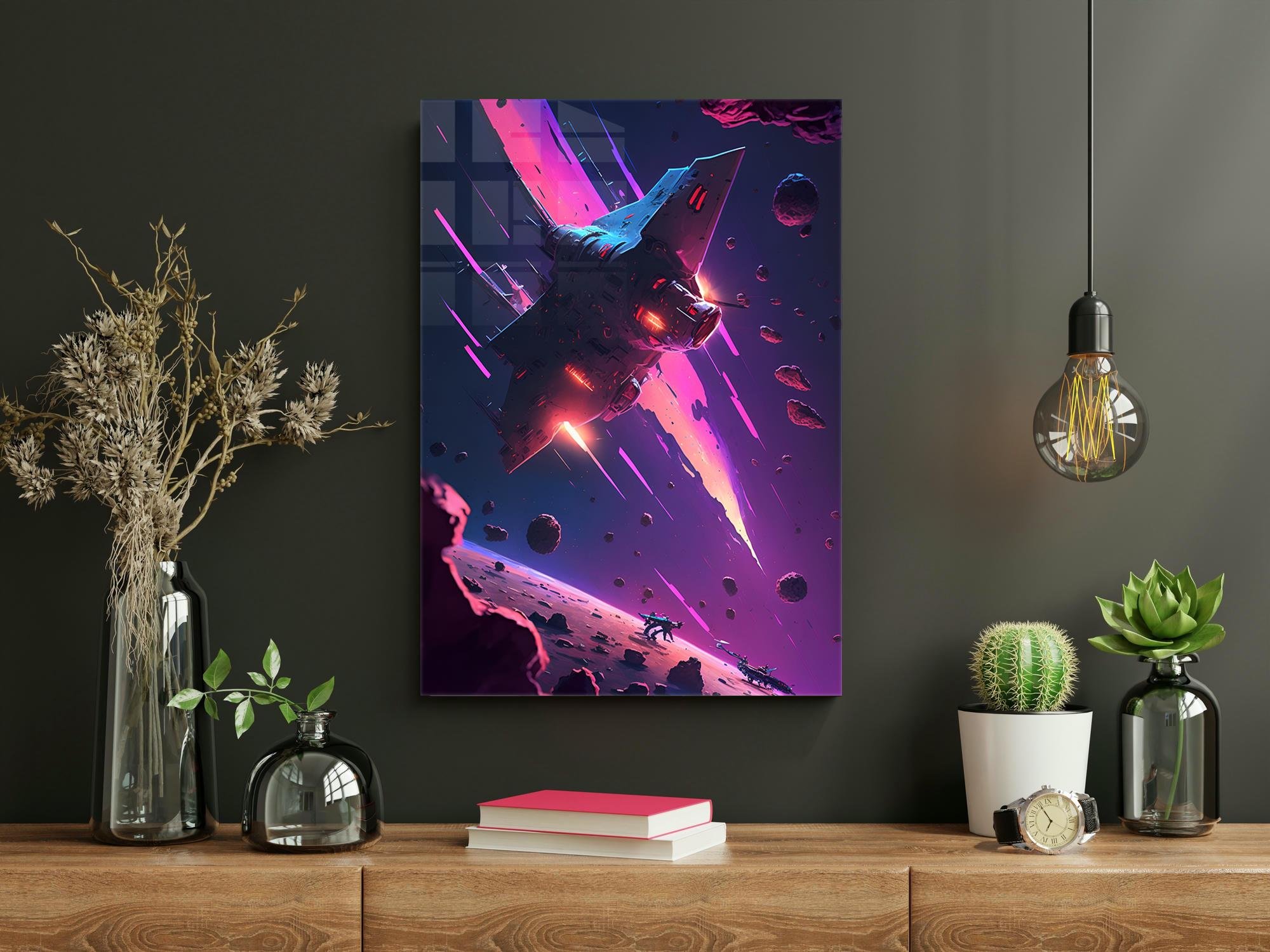 Astronotlar ve Uzay 059 -Cam Tablo