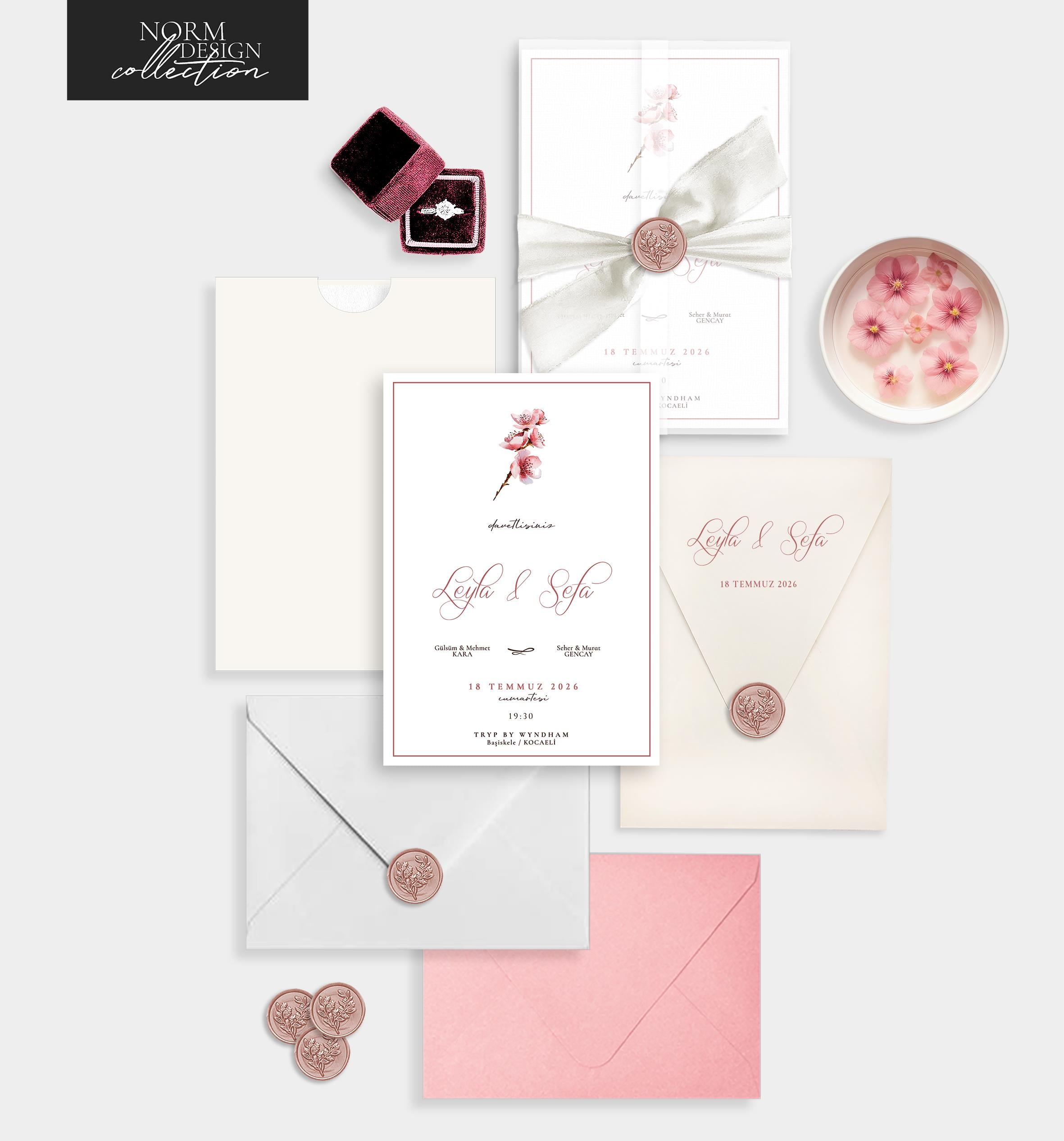 Mini Cherry Davetiye