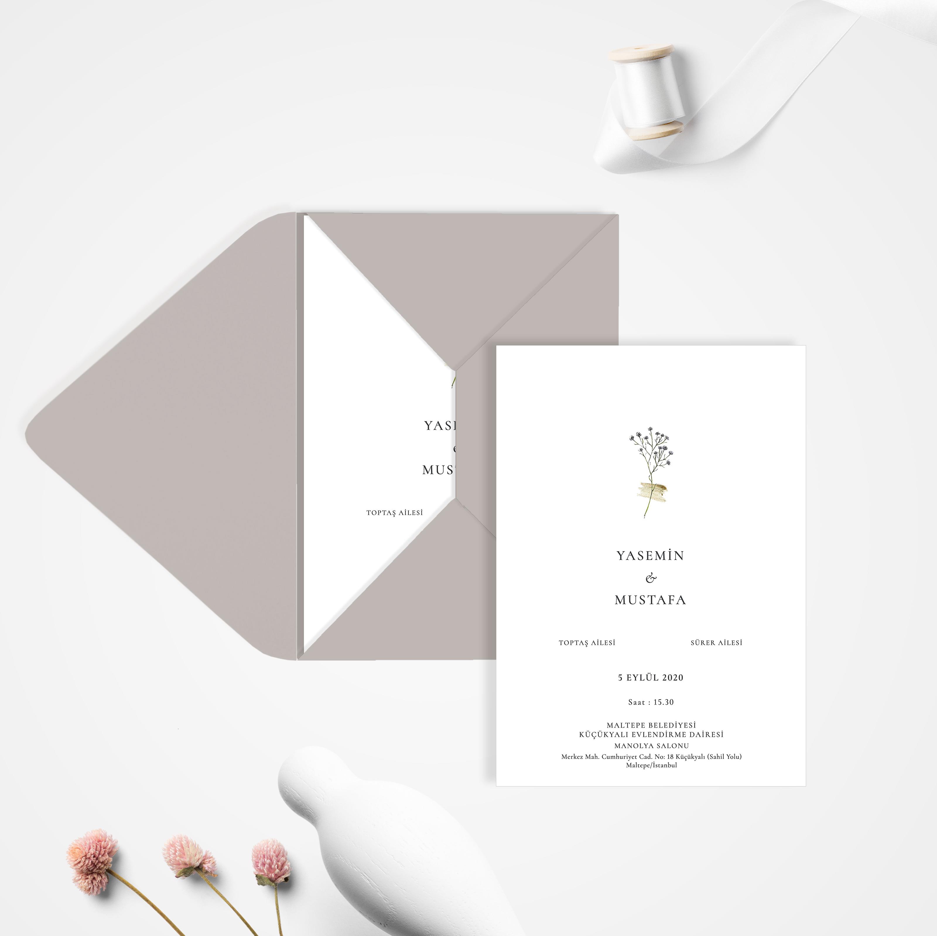 Minimal Davetiye