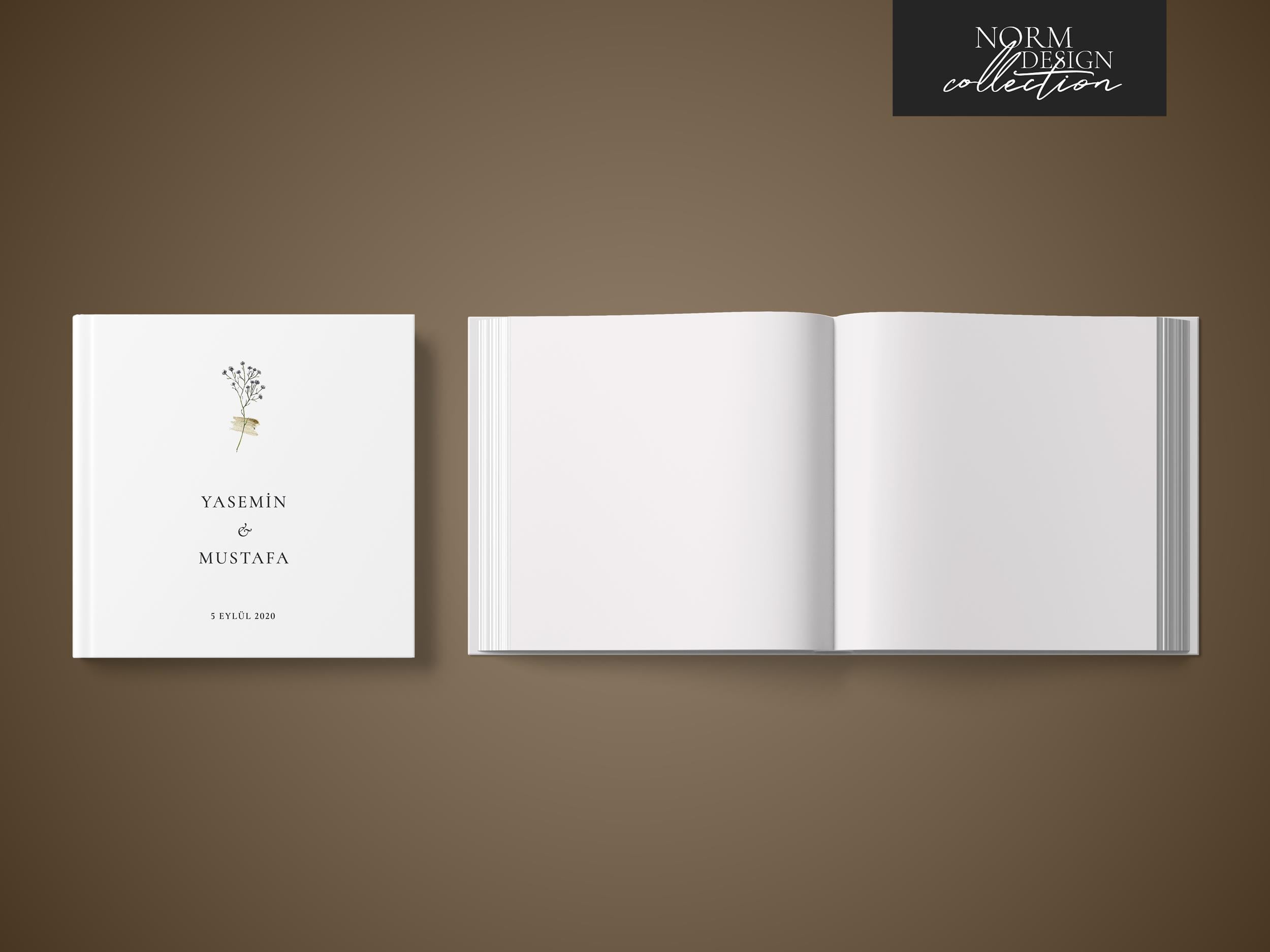 Minimal Kare Anı Defteri