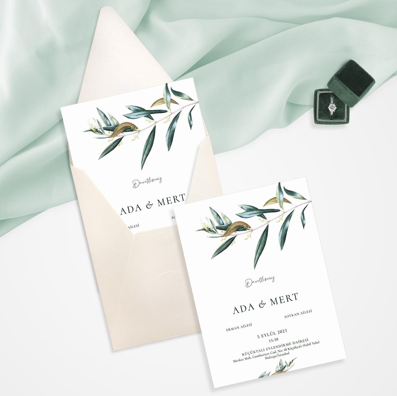 Olive Leaf Davetiye