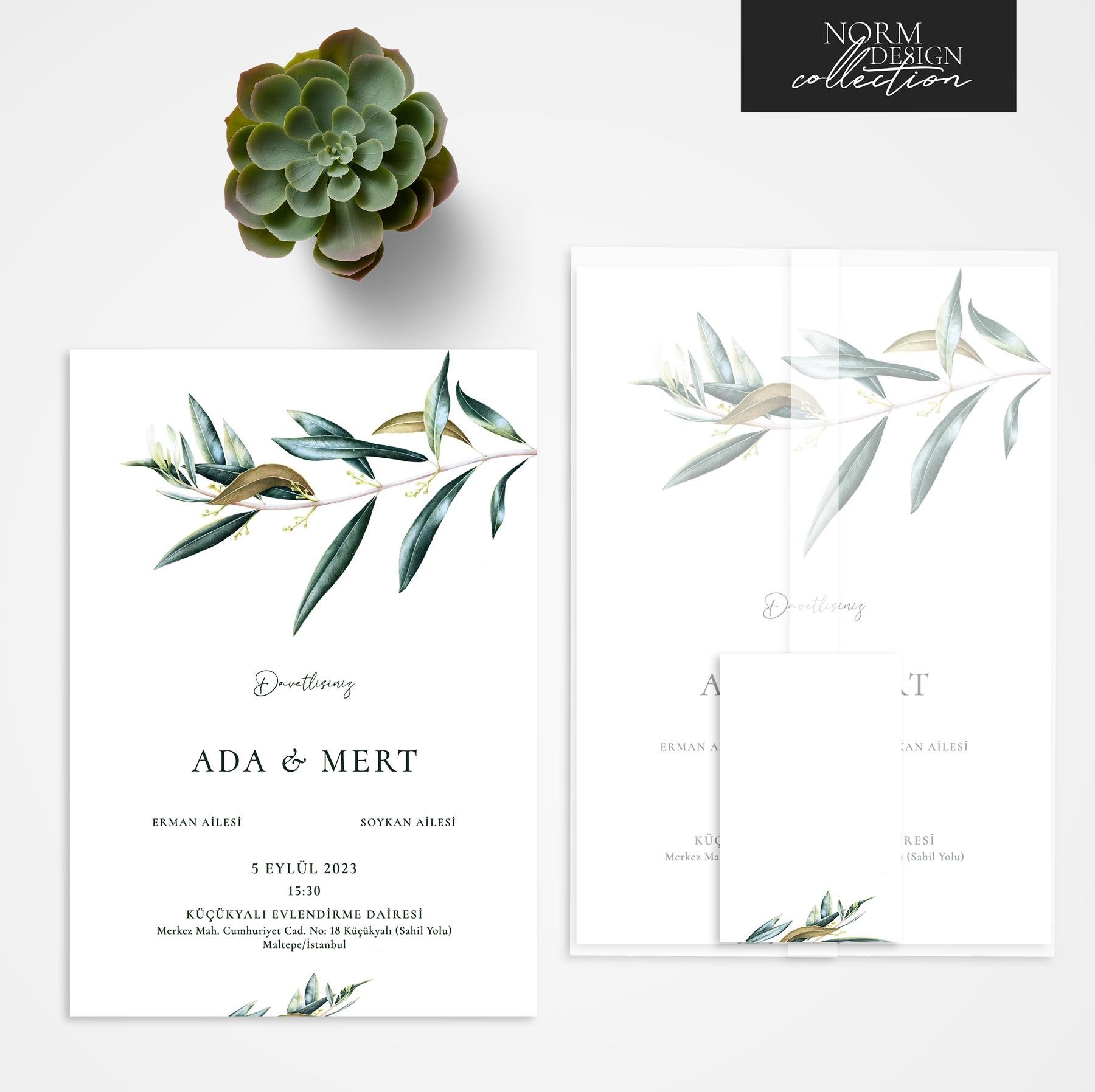 Olive Leaf Davetiye